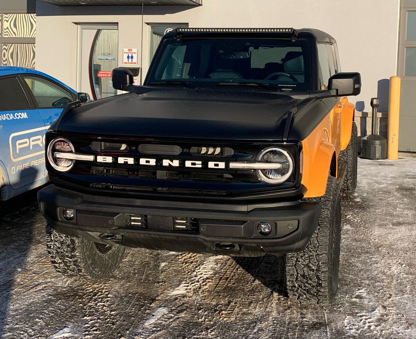 Ford Bronco Vintage Inspired Cyber Orange & Black Outer Banks Bronco Build IMG_6918