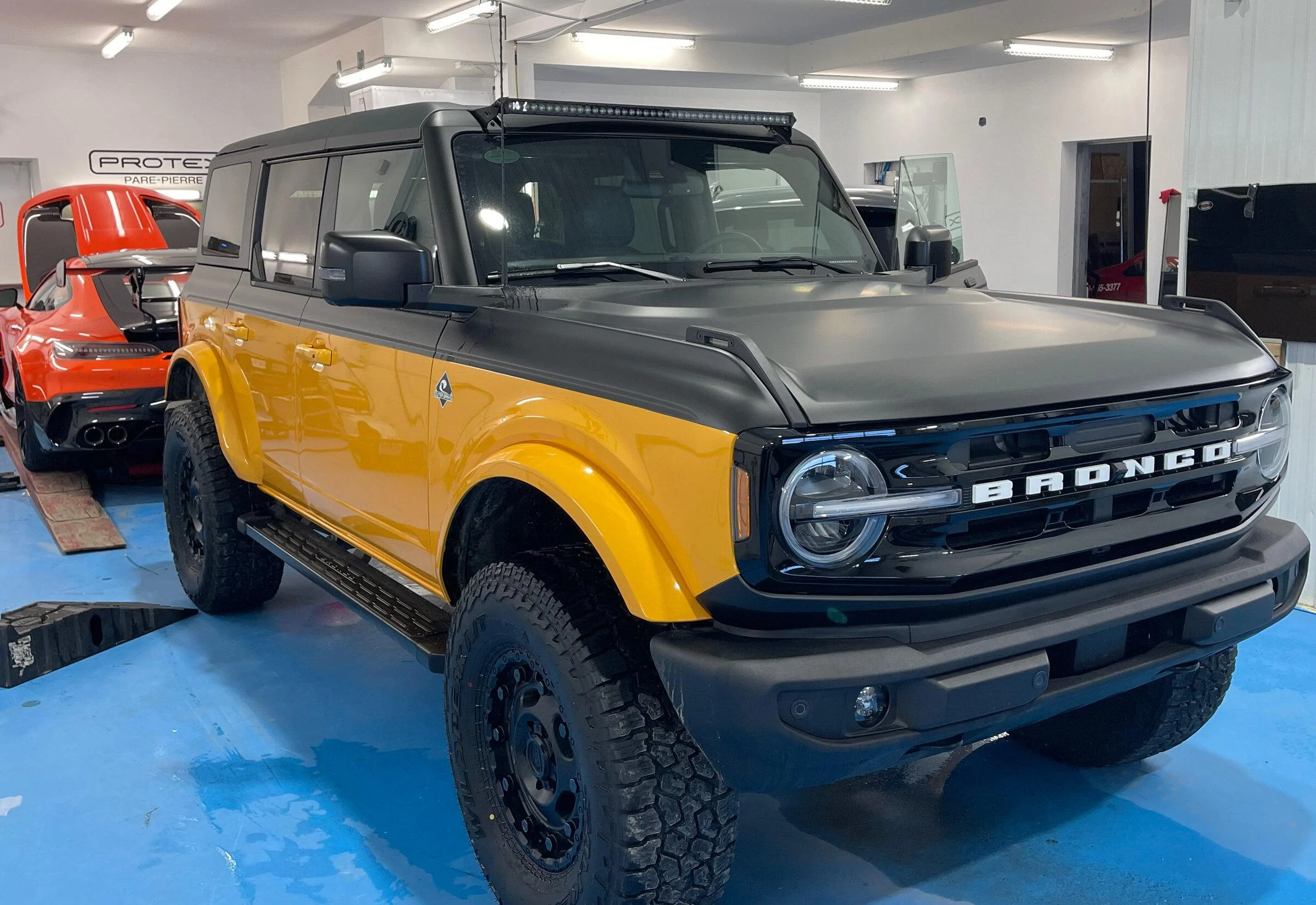 Ford Bronco Vintage Inspired Cyber Orange & Black Outer Banks Bronco Build IMG_1849