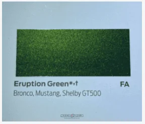Ford Bronco ERUPTION GREEN Bronco Club 1642539257182