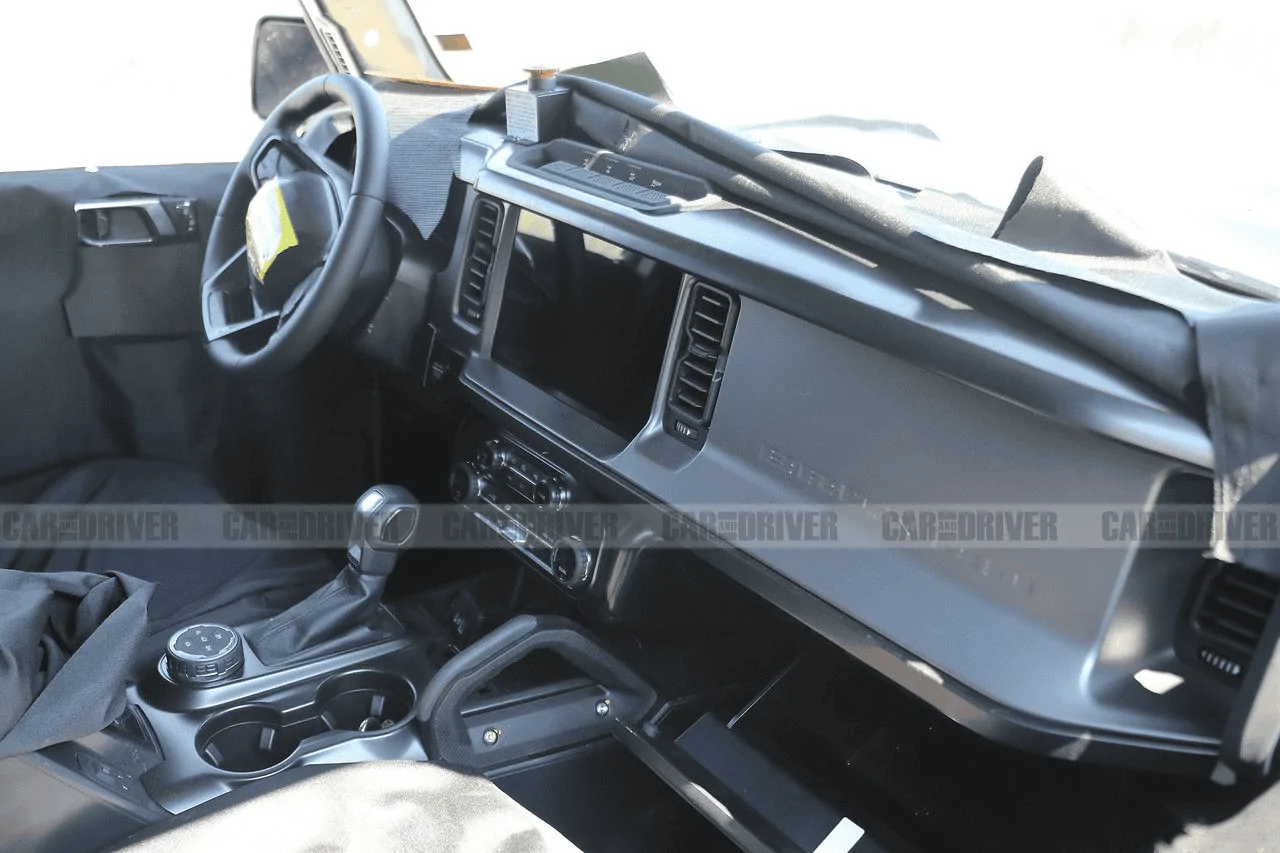 Bronco Raptor Interior Spied With Paddle Shifters, Digital Analog-Style ...