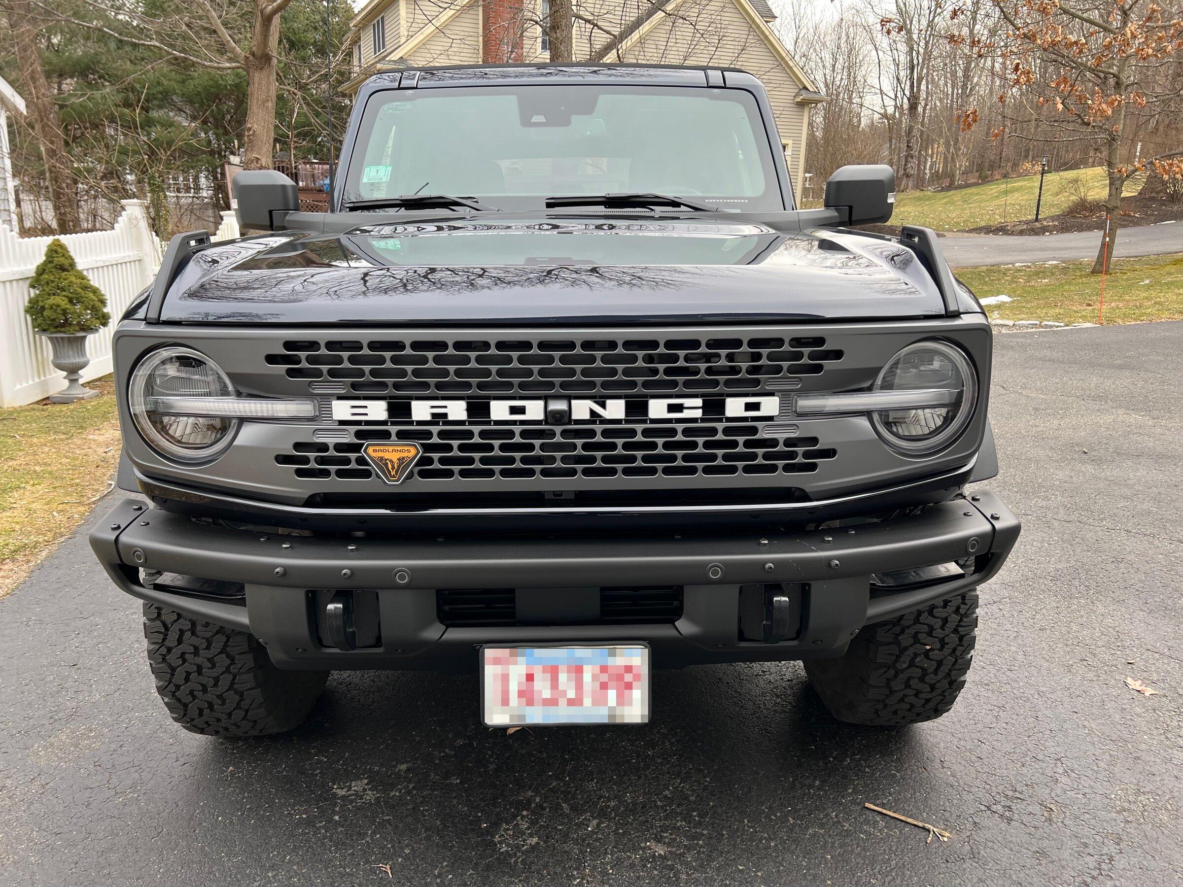 Ford Bronco Badlands Badge to Grill Relocation Kit IMG_0110