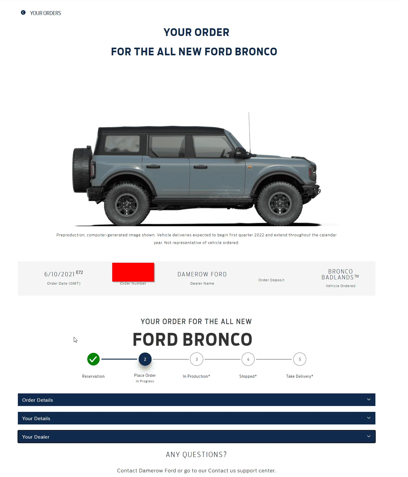 Ford Bronco Ford reservation site has changed 22