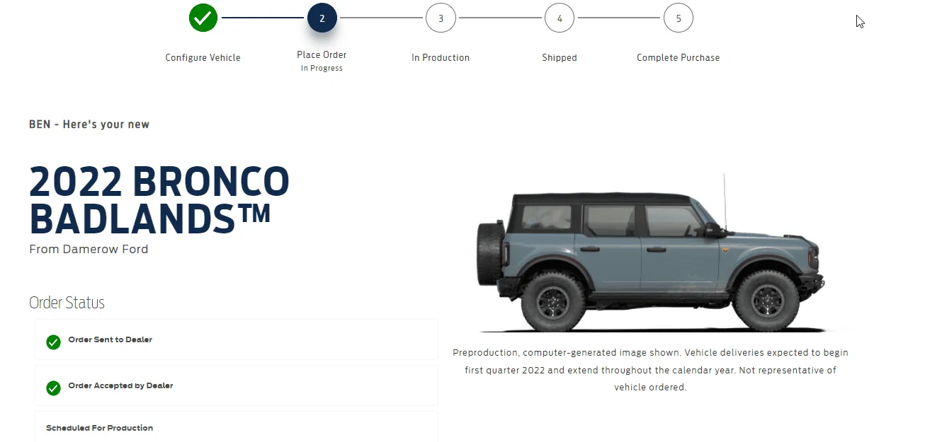 Ford Bronco Ford reservation site has changed 33