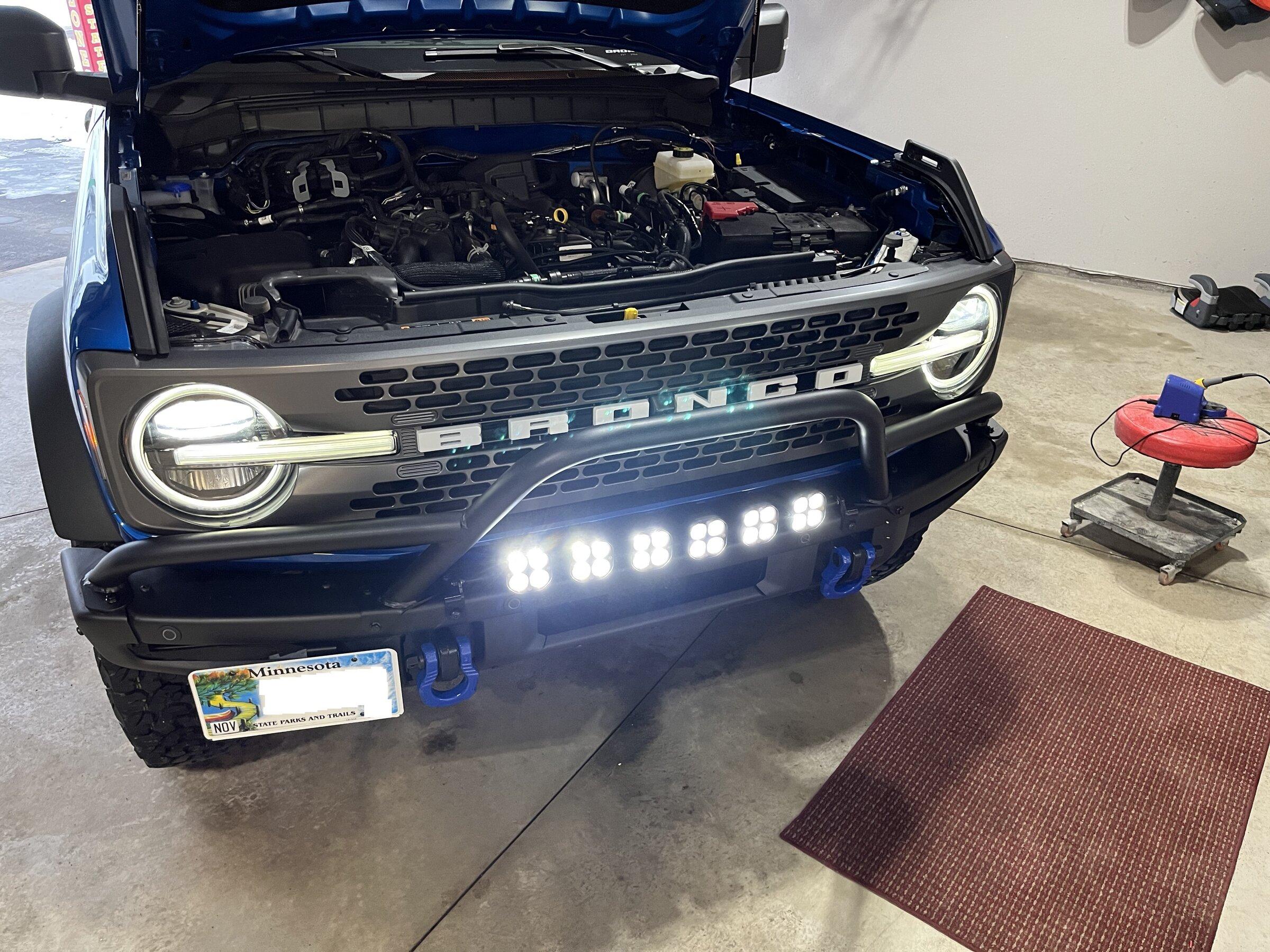 Ford Bronco DIY Baja Light Bar for Modular Bumper 12