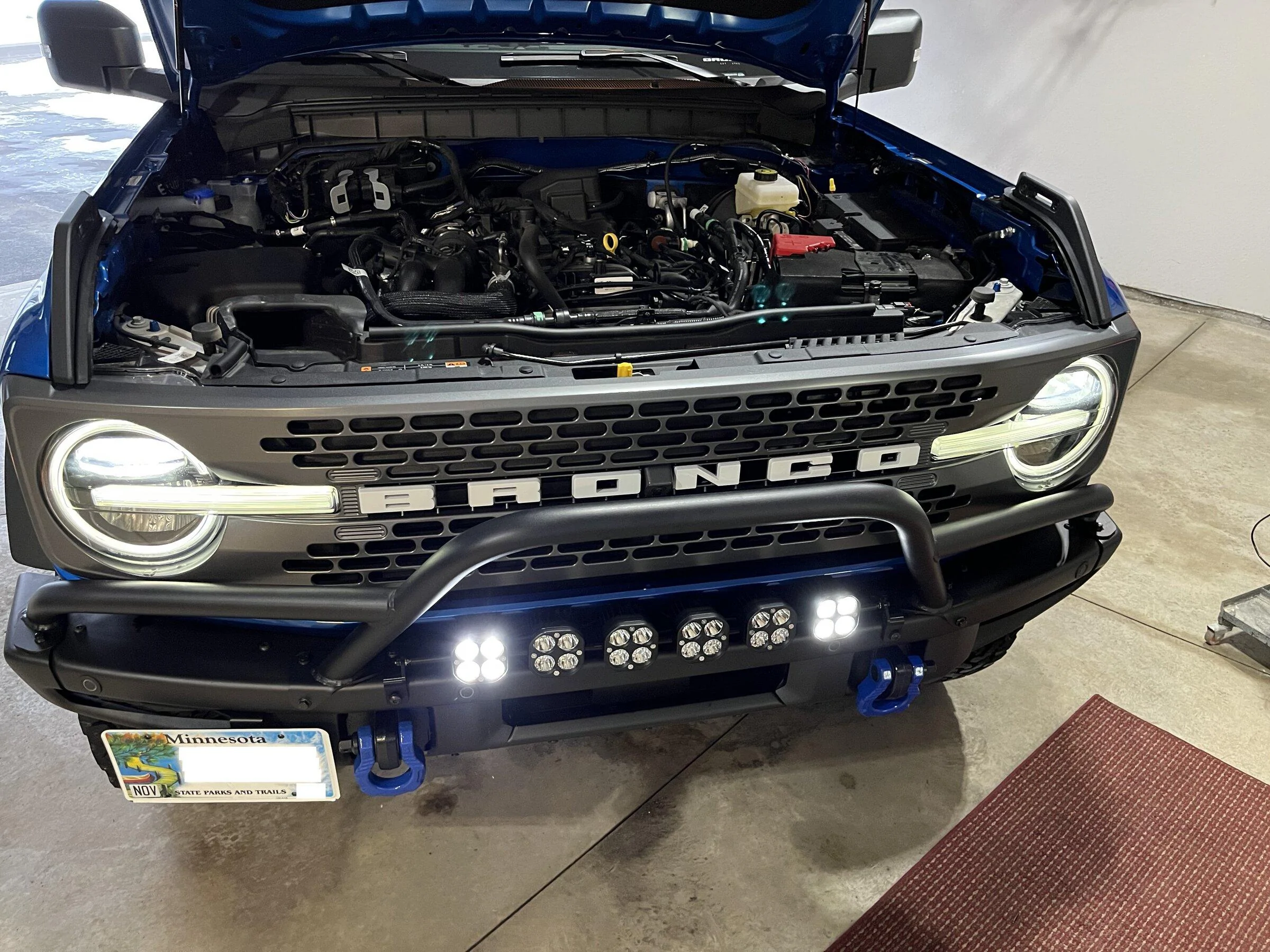 Ford Bronco DIY Baja Light Bar for Modular Bumper 13