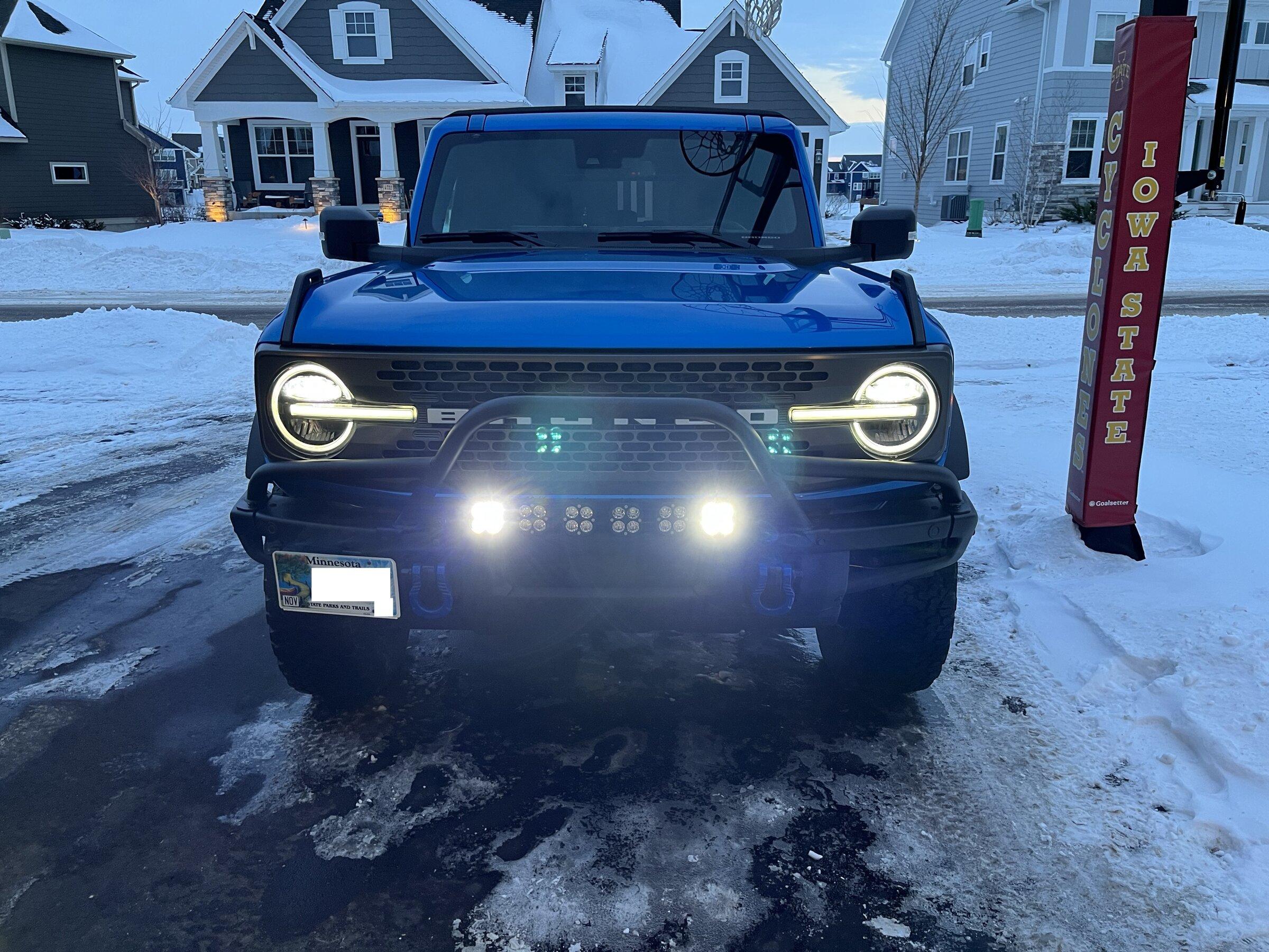 Ford Bronco DIY Baja Light Bar for Modular Bumper 14