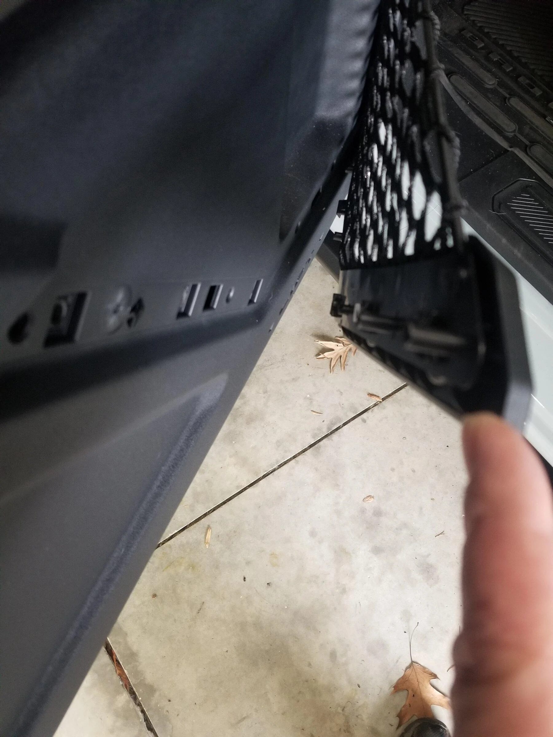 Ford Bronco Mountains 2 metal front door pockets installed 20220120_111119