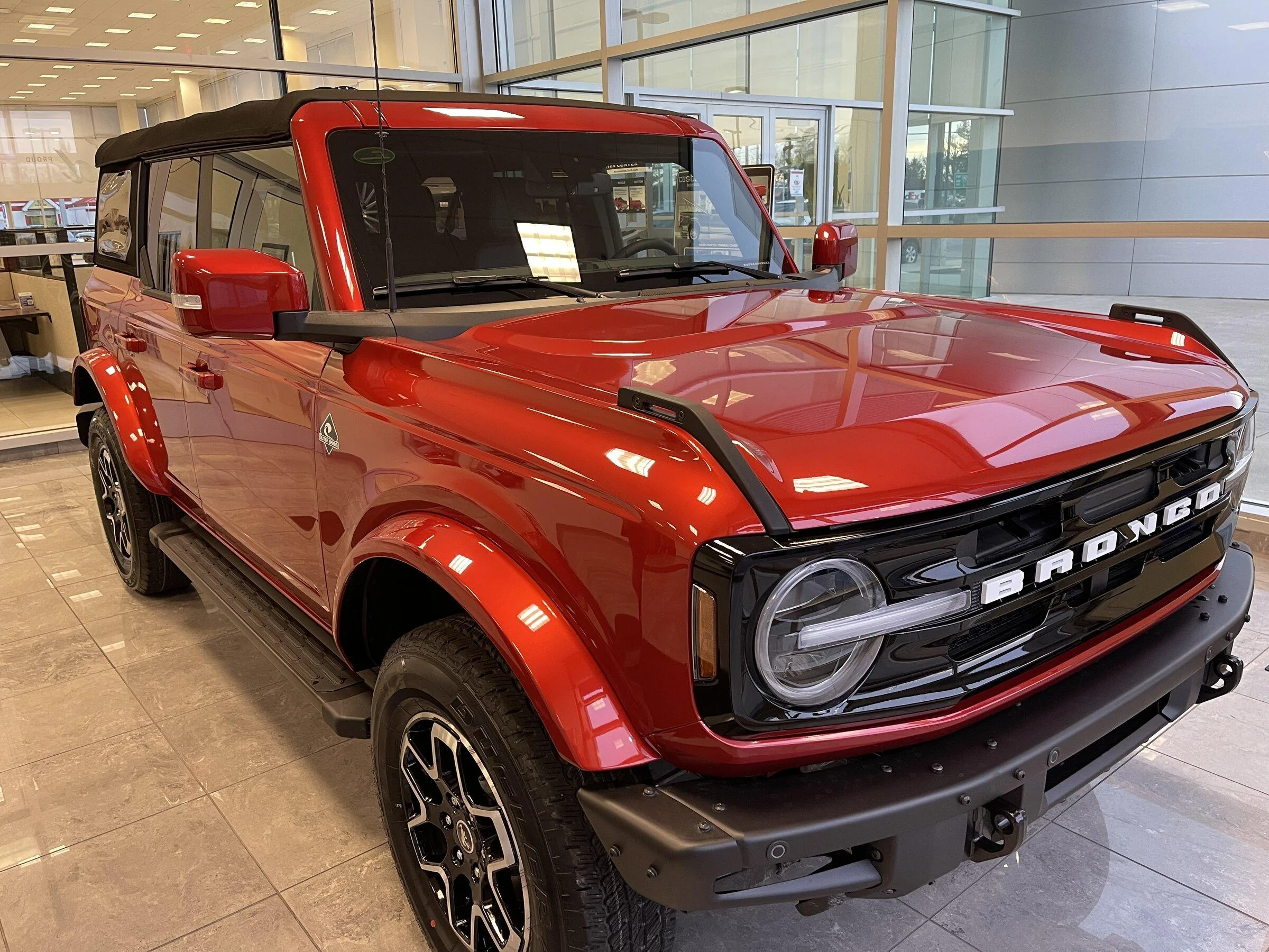 Ford Bronco Wow my Hot Pepper Red Bronco came in a week early 😎 img_4239-jpeg