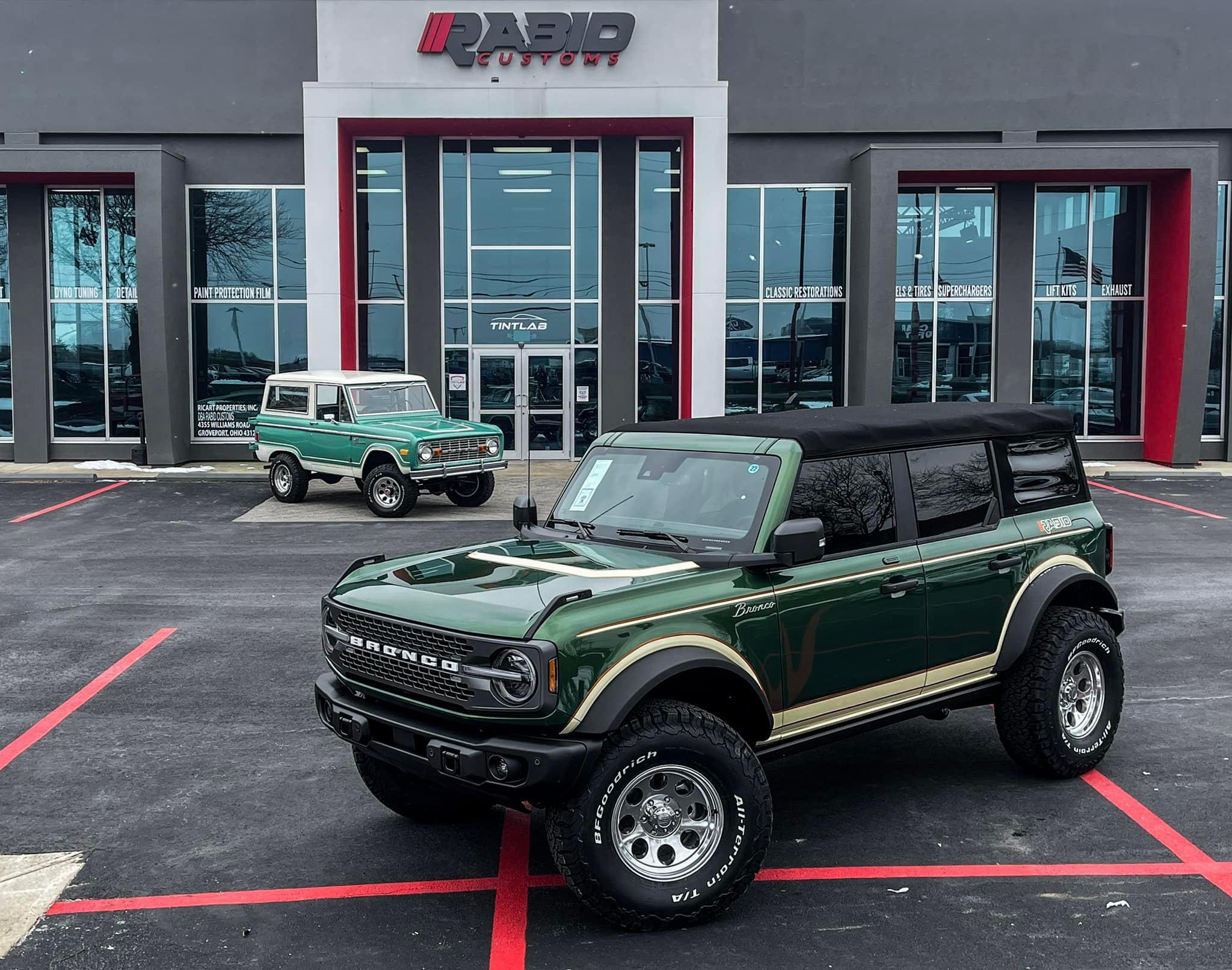 Ford Bronco Eruption Green Retro Bronco Build! 🤩 Retro 2021 Ford Bronco Build 9