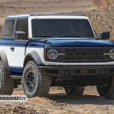Ford Bronco Outer Banks Retro-Inspired Vinyl Wrap bronco reverse stri