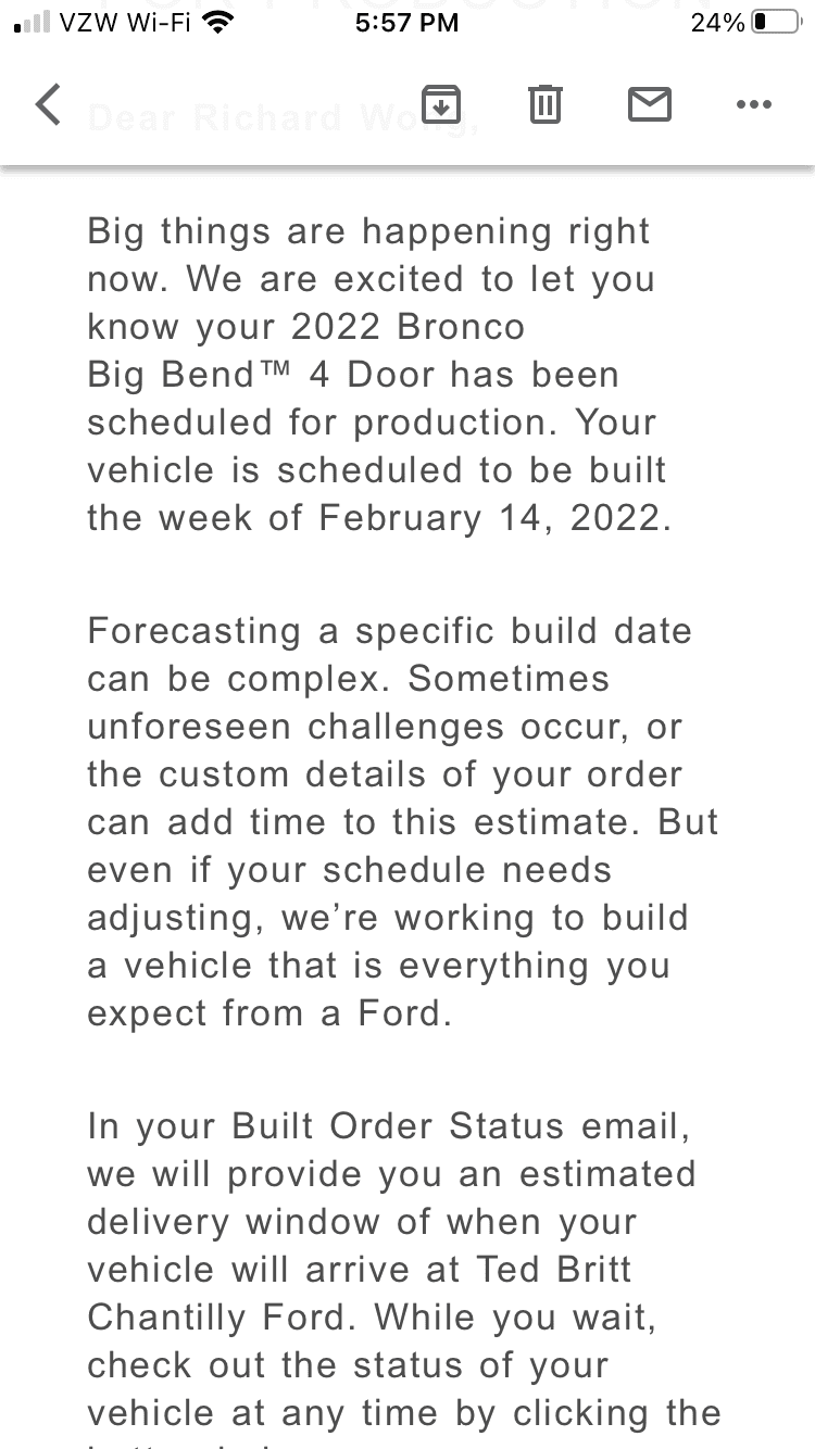 Ford Bronco When can I expect delivery? F5D0D4E2-C941-446A-BC10-147DDD6BFDFA
