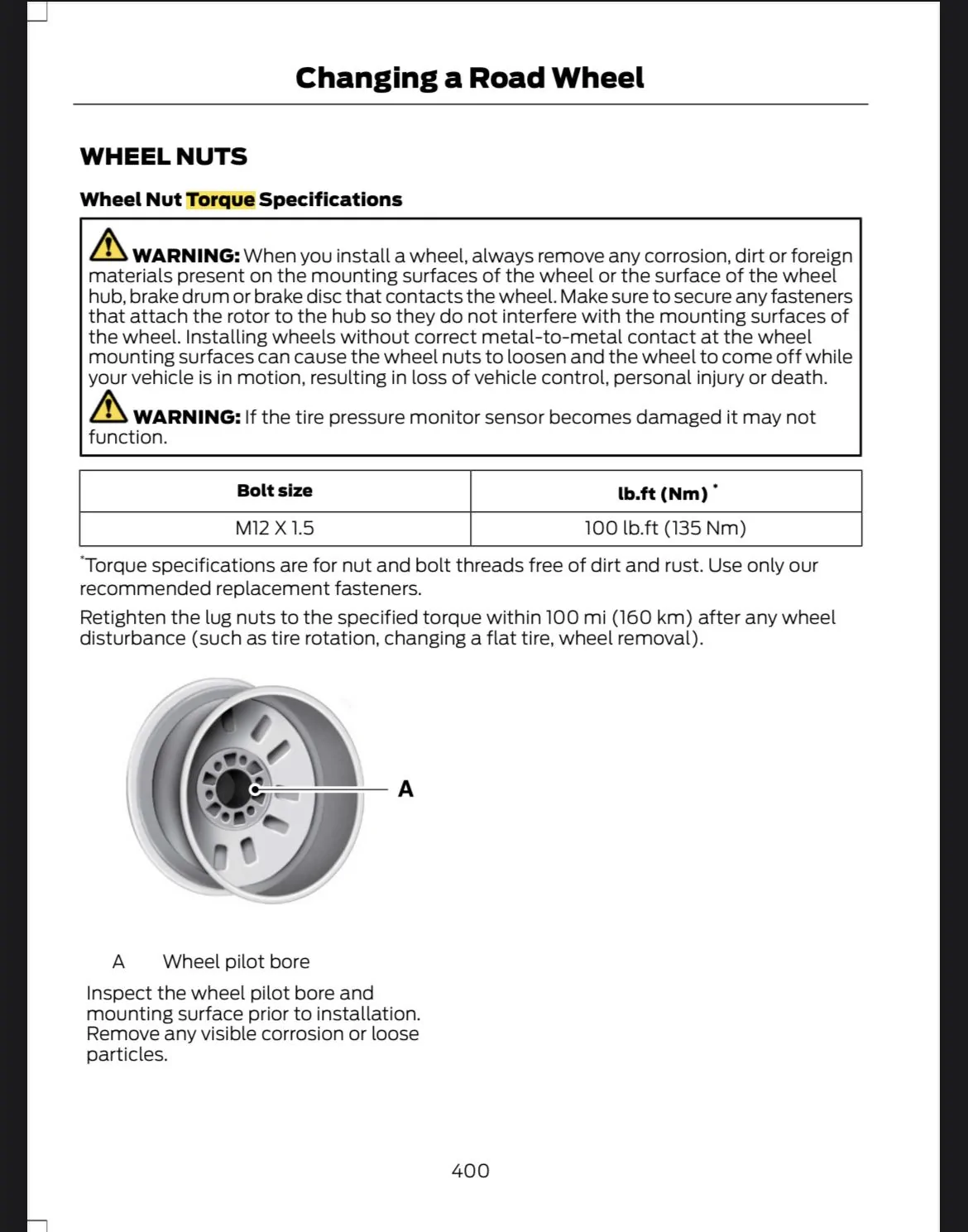 Ford Bronco Torque spec for spare tire mount wheel 8DC4B6E5-3231-447C-ACAE-4A33CC04B481