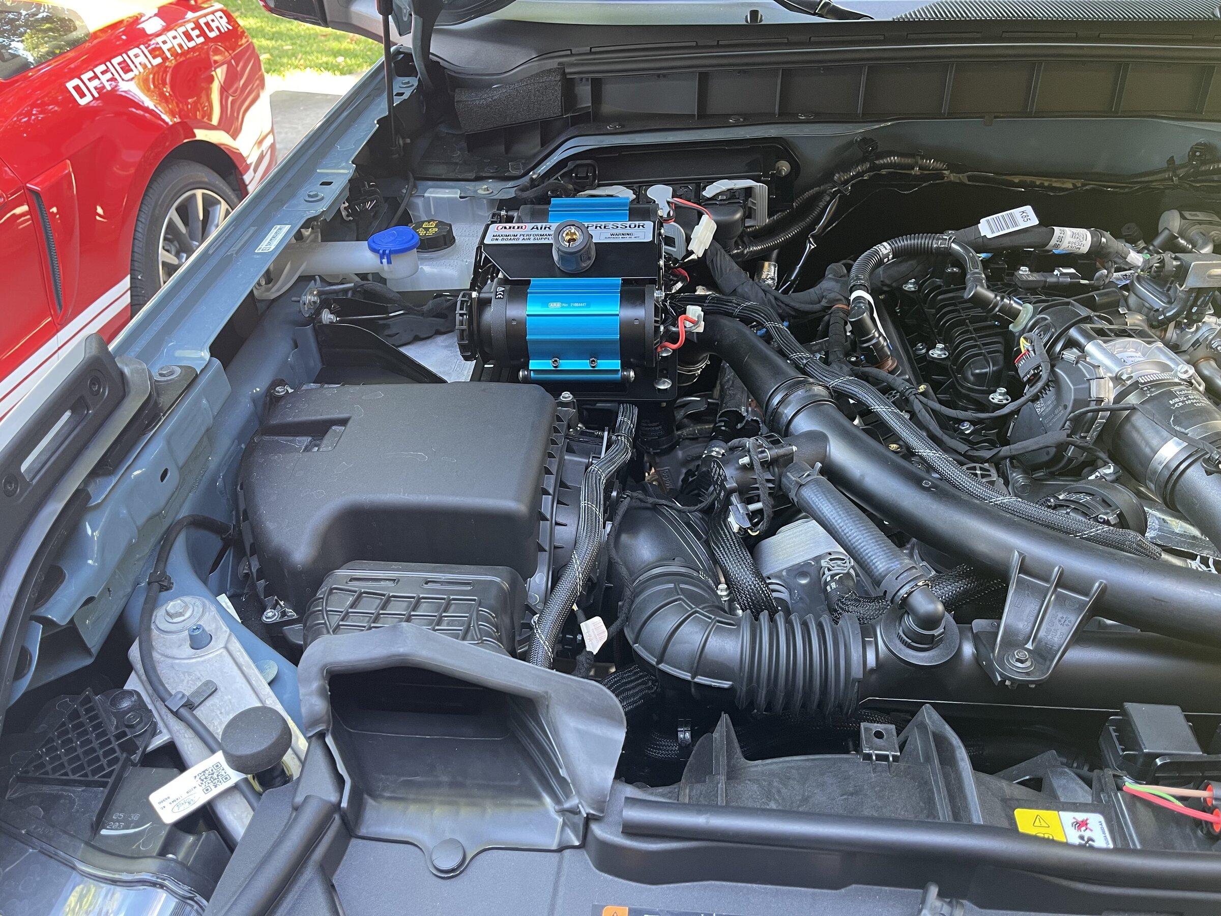 Ford Bronco Roush Cold-Air Intake & ARB Air Compressor Installed 3D6EA9BD-6D1F-4F28-A59F-9F3DF6995C02