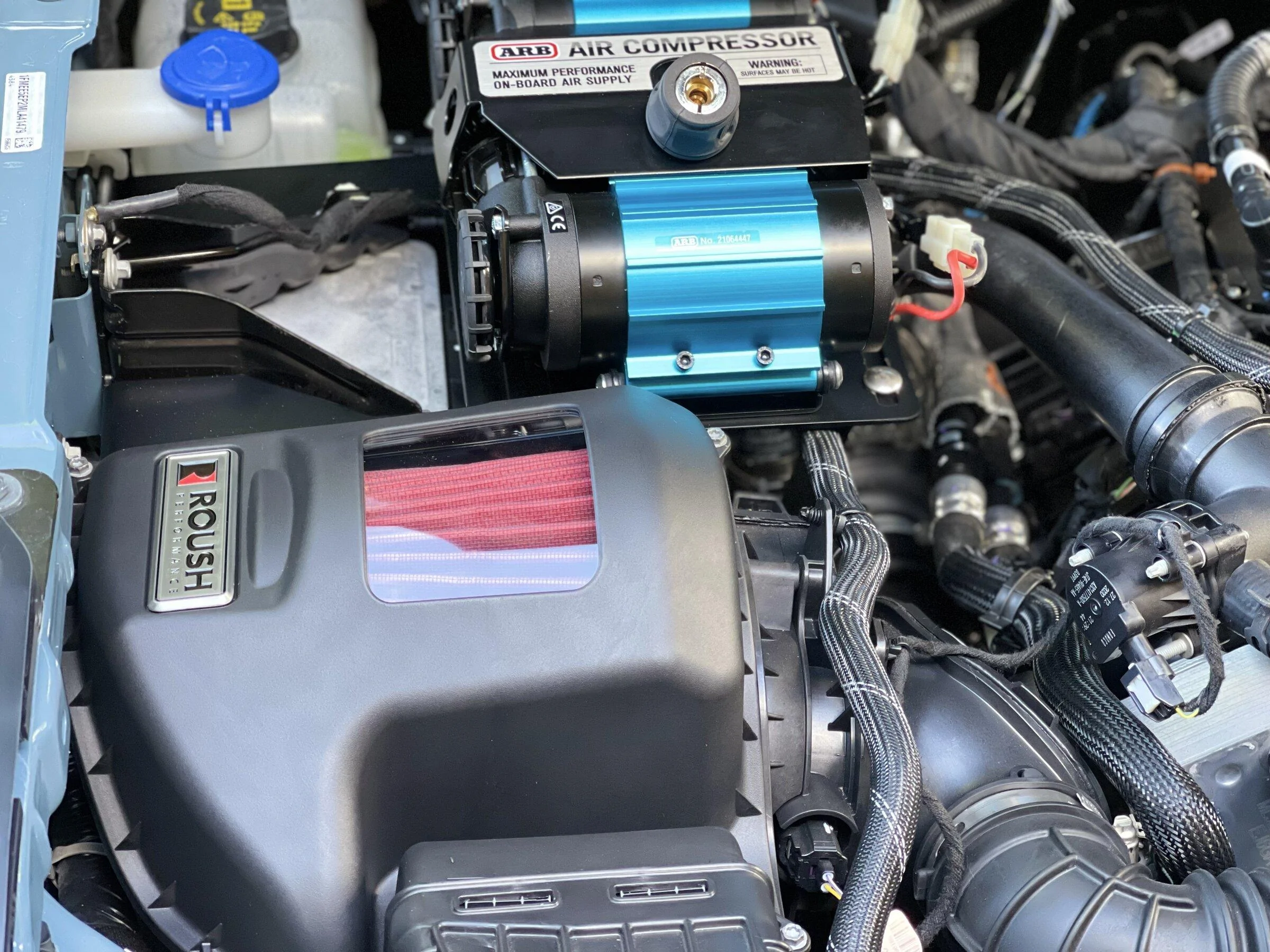 Ford Bronco Roush Cold-Air Intake & ARB Air Compressor Installed 5B7694EF-02FE-4C43-BEAD-57770D675D0F