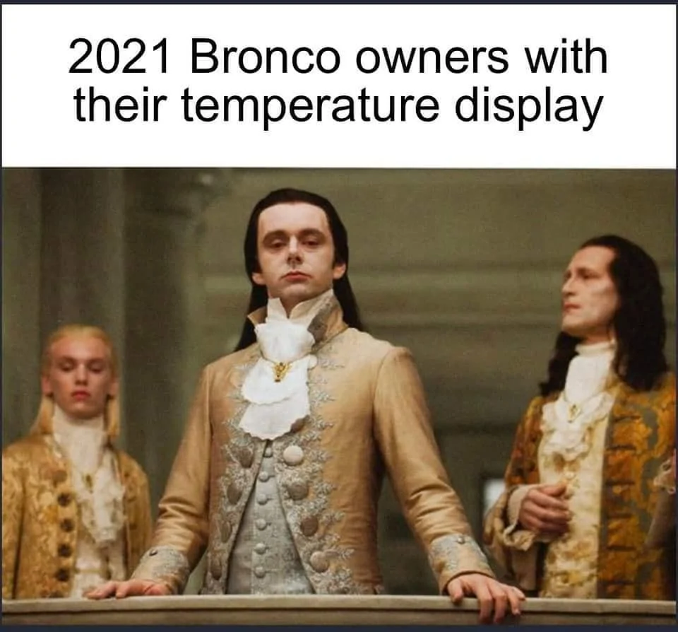 Ford Bronco 2022 Broncos No Longer Have Temperature Setting Displayed on Control Knobs 1642951859032