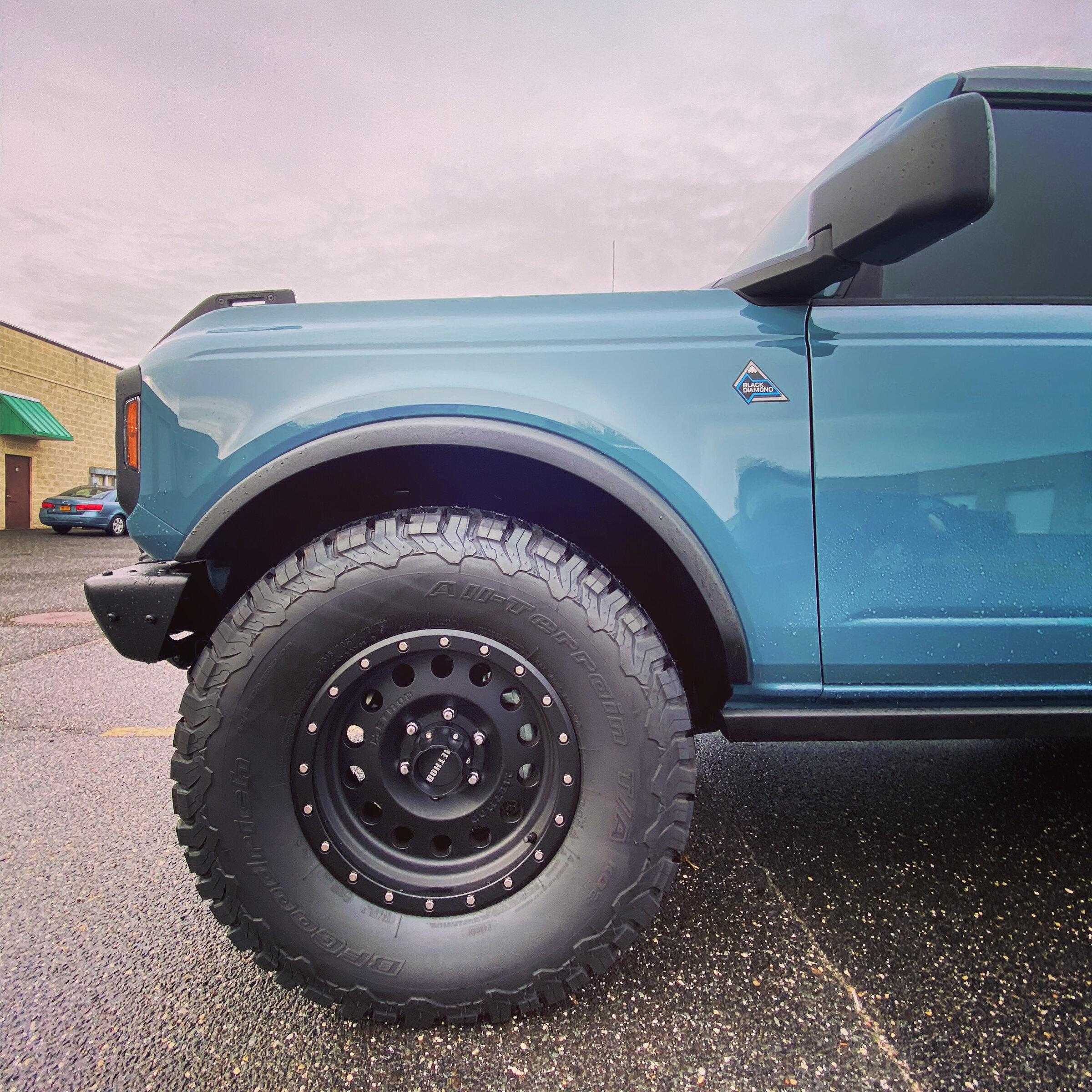 Ford Bronco Show us your installed wheel / tire upgrades here! (Pics) 38FCD223-1767-4B6B-A5F7-CFFA7E7F5B5D
