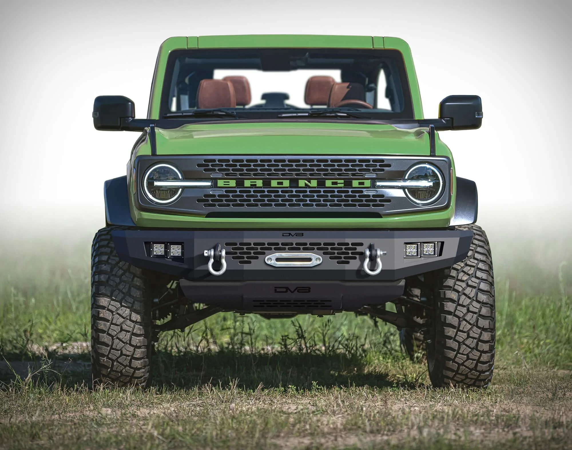 Ford Bronco Winch behind MOD bumper? Front end : Winch