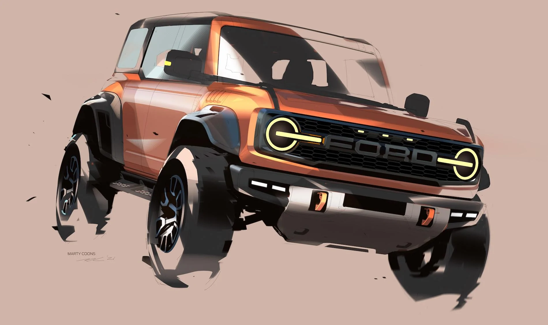 Ford Bronco 🦖 2022 Bronco Raptor Official Reveal! Specs | Info | Wallpaper | Photos | Videos Ford Bronco Raptor_design_02