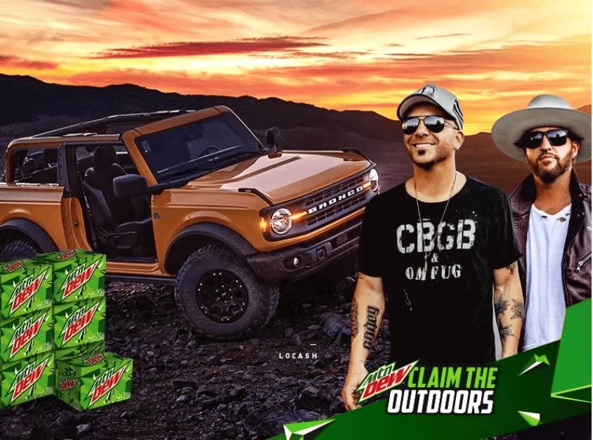 Ford Bronco Win a Free 2021 Bronco Big Bend from Mountain Dew 1597838851032