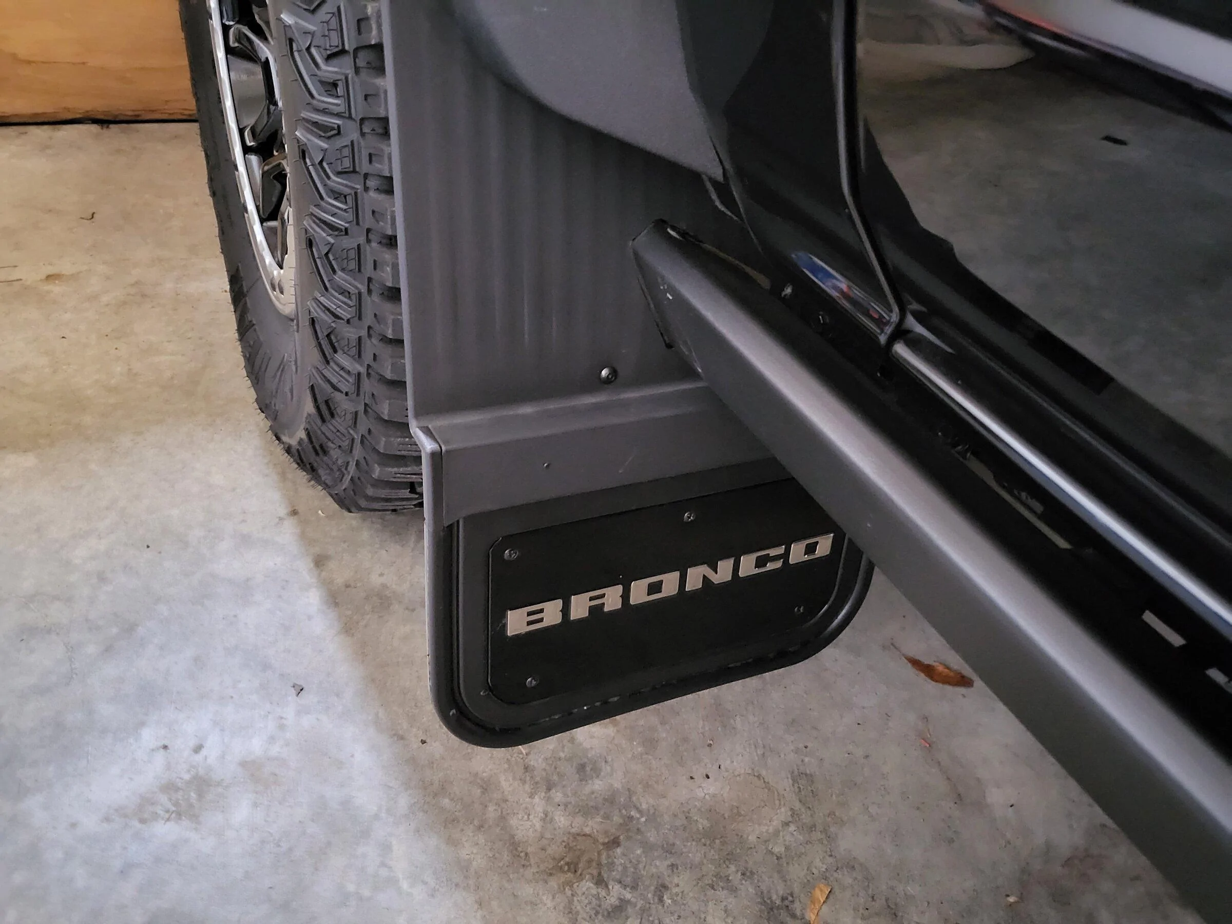 Ford Bronco Feedback for Gatorback Mud flaps - 33" Badlands ? 20220124_133653