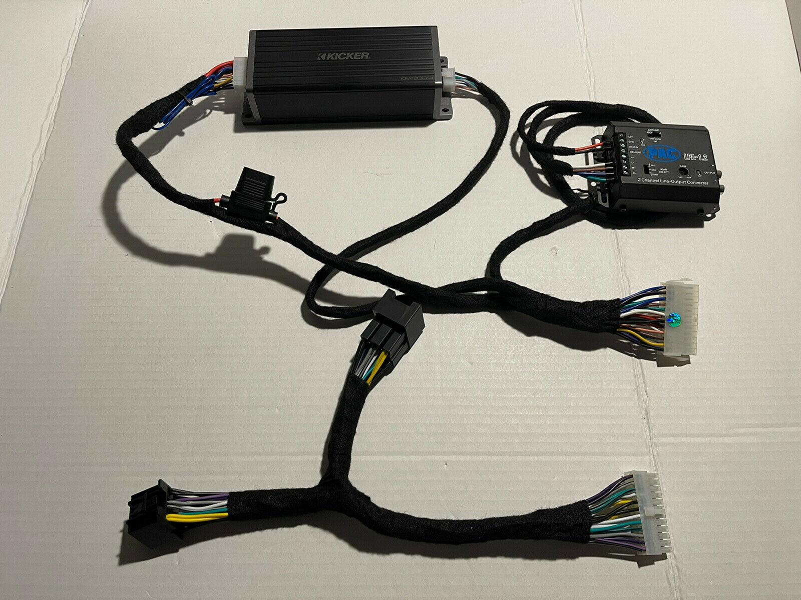 Ford Bronco OEM Radio adapters for inline amp wiring? kicker amp inline wirin