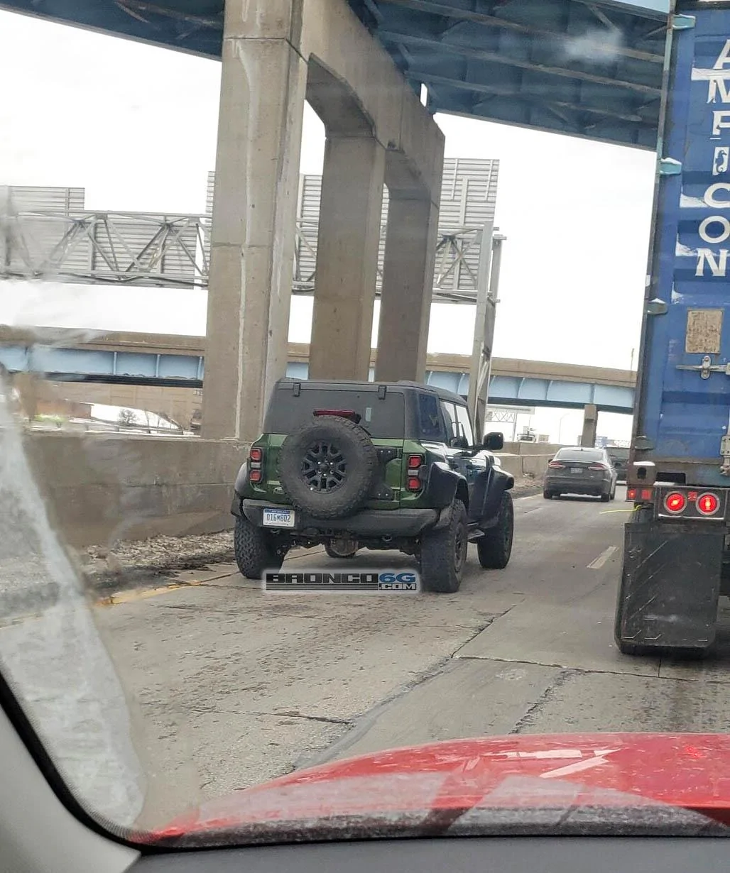 Ford Bronco Eruption Green Bronco Raptor spotted! 20220125_161402