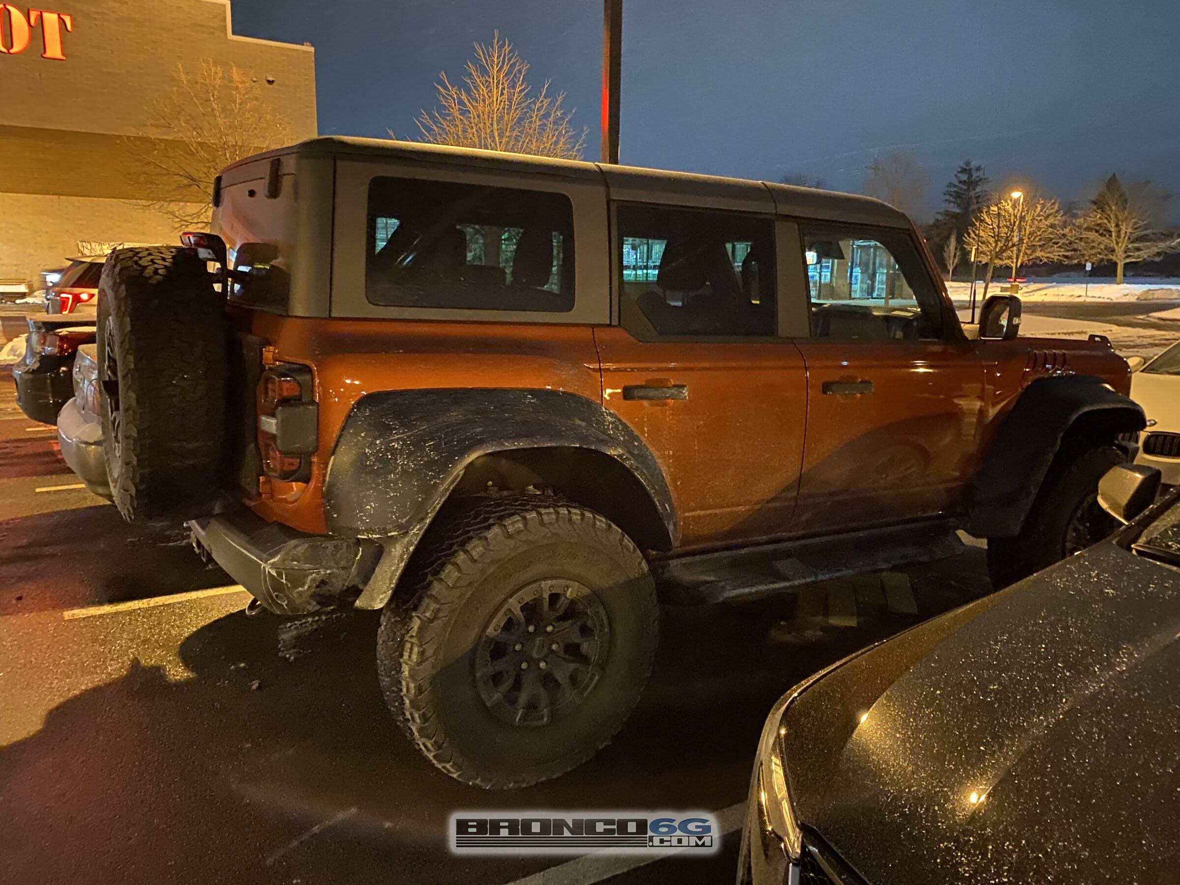 Ford Bronco Hot Pepper Red Bronco Raptor spotted! Looks better in person Hot Pepper Red Bronco Raptor 2