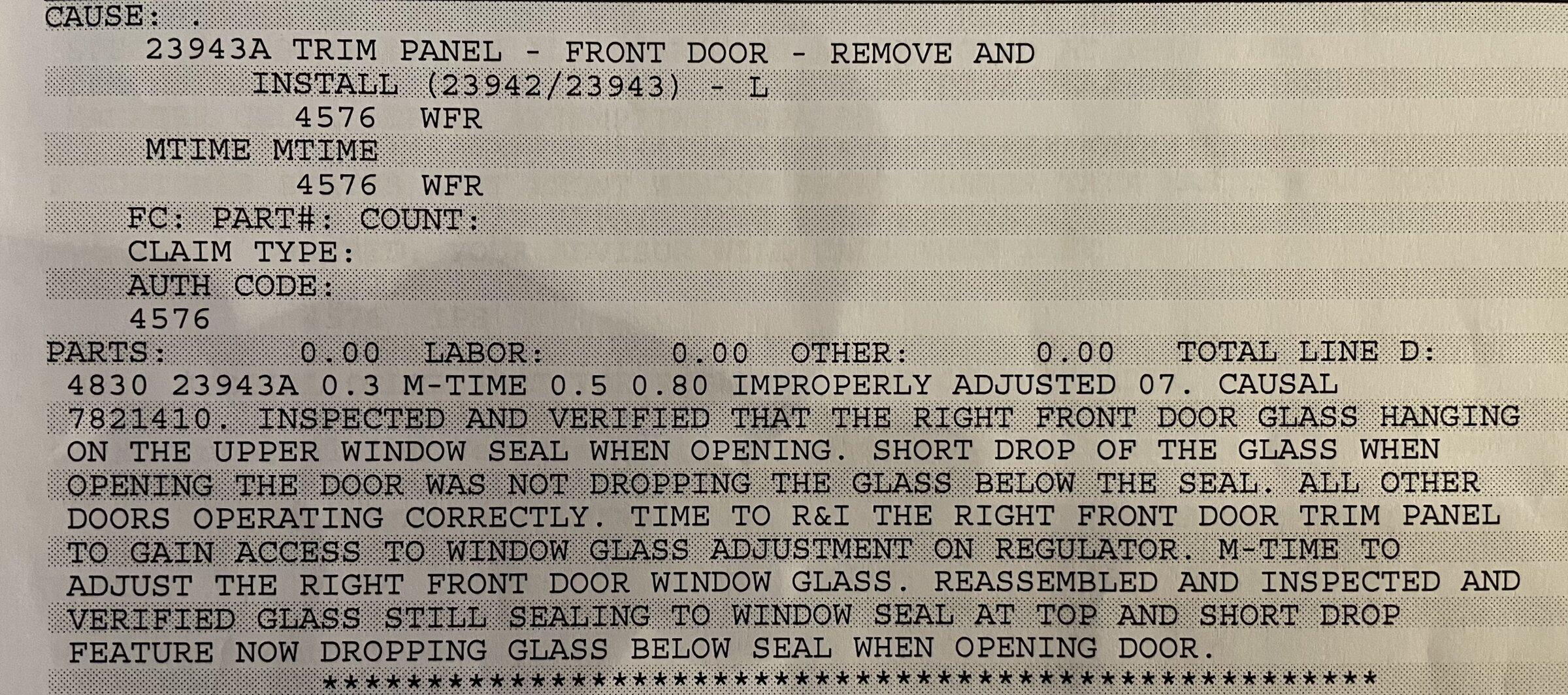 Ford Bronco window getting caught when opening door 53C06654-3828-49C6-903C-8A27746CC7D5