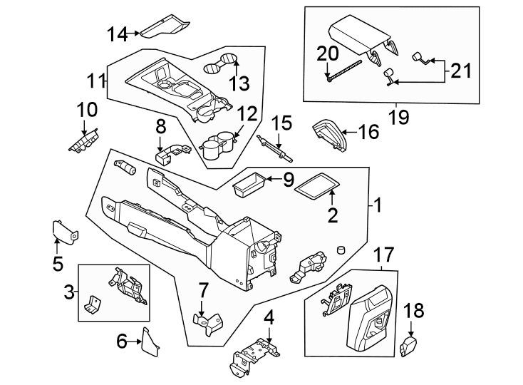 Ford Bronco Center Console Spring? ML21480