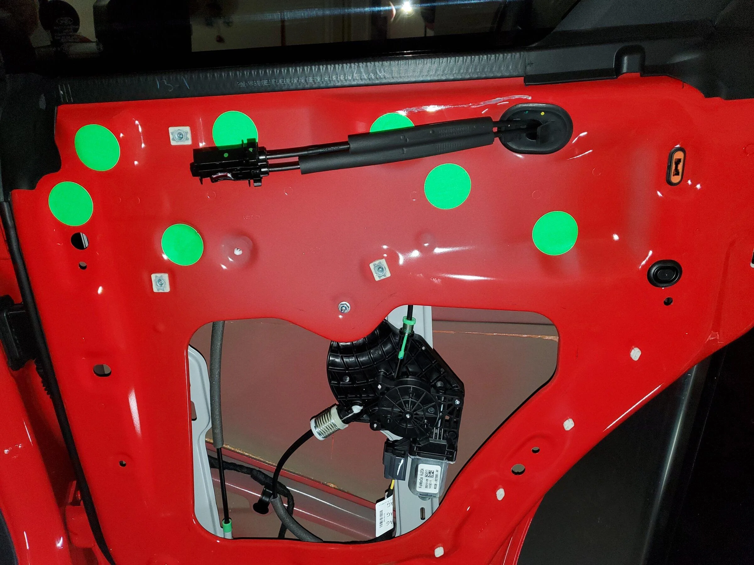 Ford Bronco window getting caught when opening door 20220126_110722