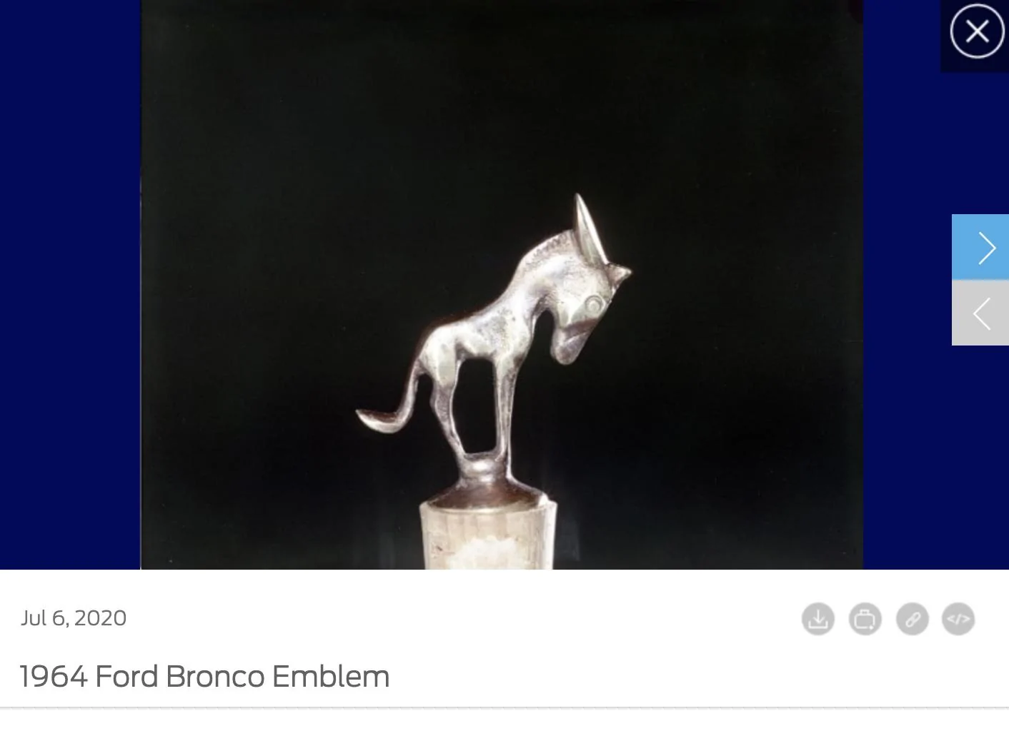 Ford Bronco Bucking Bronco Emblem History IMG_7491