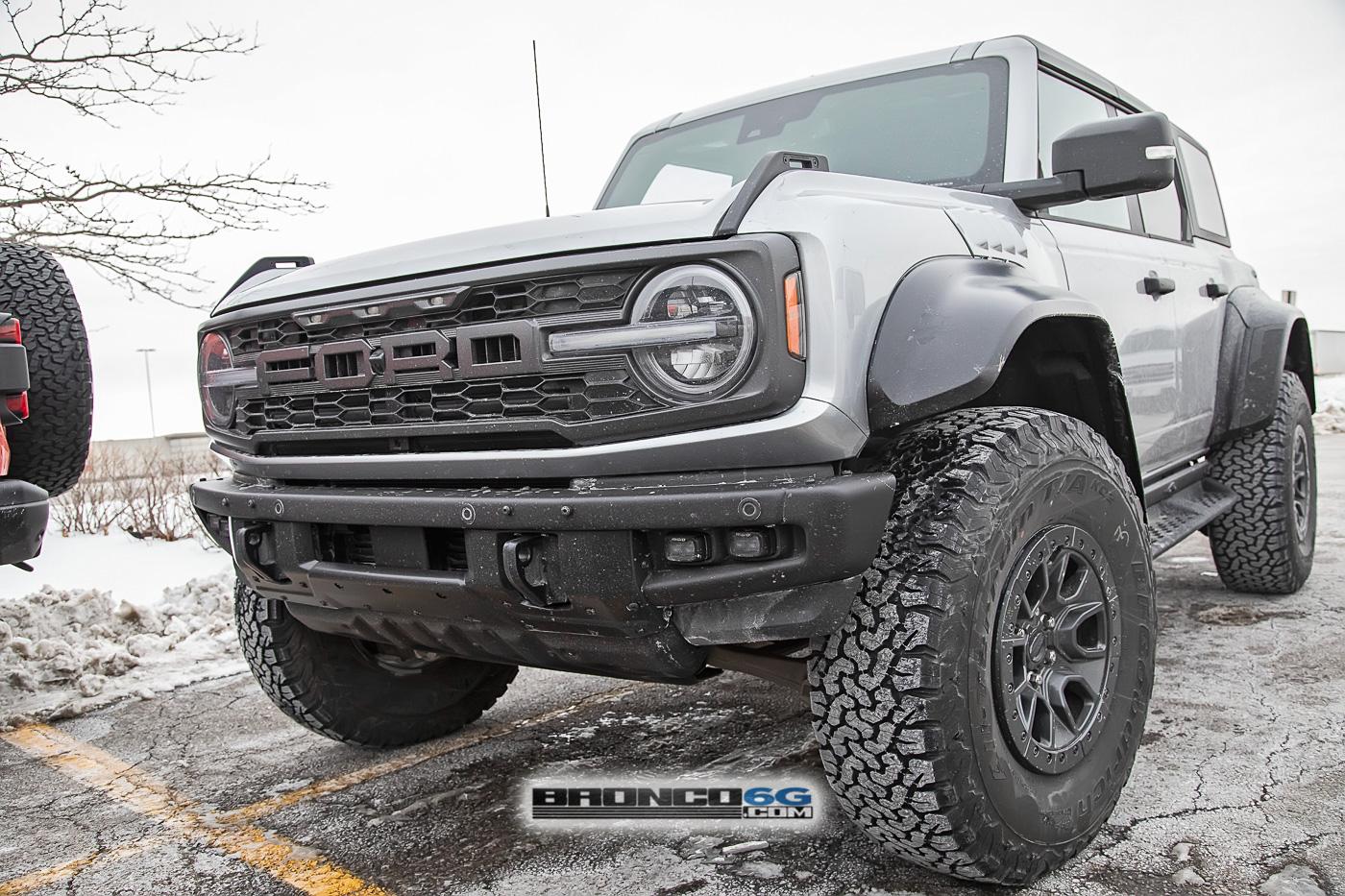 Ford Bronco 📷 Bronco Raptor Spied in Code Orange & Iconic Silver w/ New Interior Accents 2023-bronco-raptor-iconic-silver-spied-9