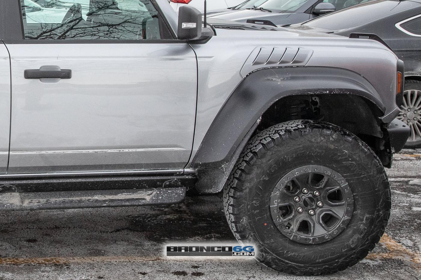 Ford Bronco 📷 Bronco Raptor Spied in Code Orange & Iconic Silver w/ New Interior Accents 2023-bronco-raptor-iconic-silver-spied-14