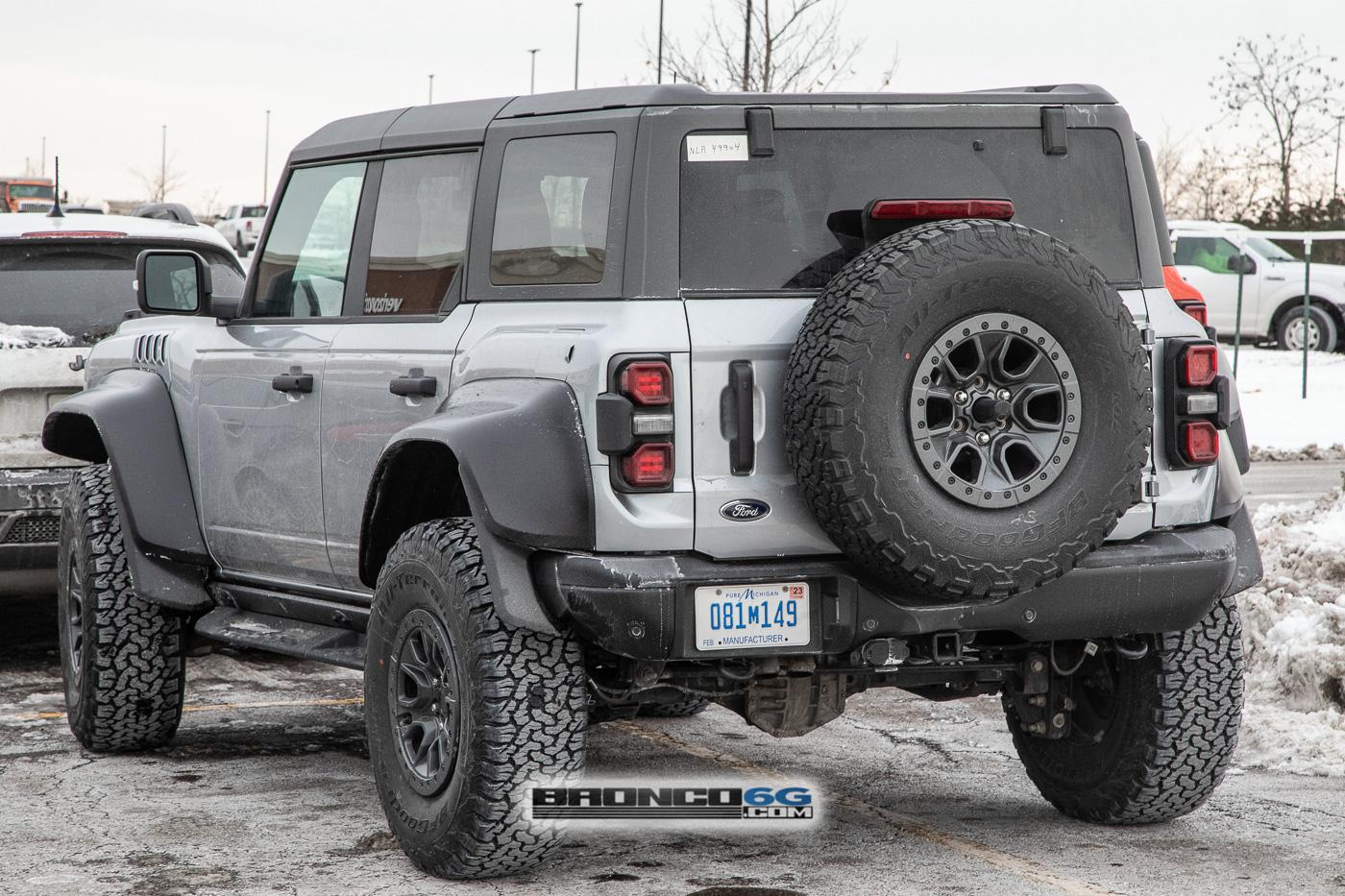Ford Bronco 📷 Bronco Raptor Spied in Code Orange & Iconic Silver w/ New Interior Accents 2023-bronco-raptor-iconic-silver-spied-20