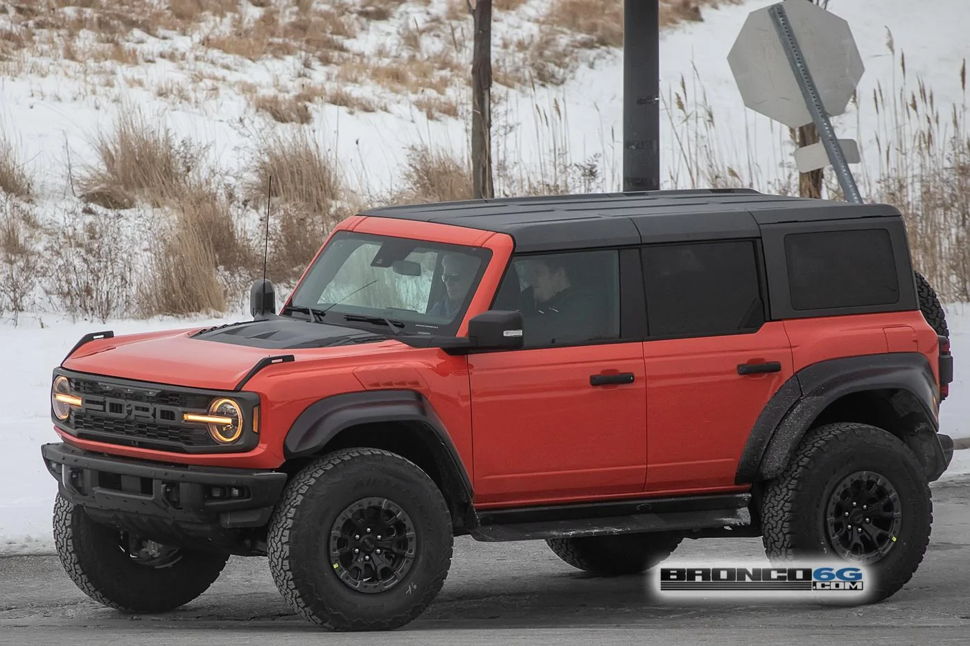 Ford Bronco 📷 Bronco Raptor Spied in Code Orange & Iconic Silver w/ New Interior Accents 2023-bronco-raptor-code-orange-spied-21