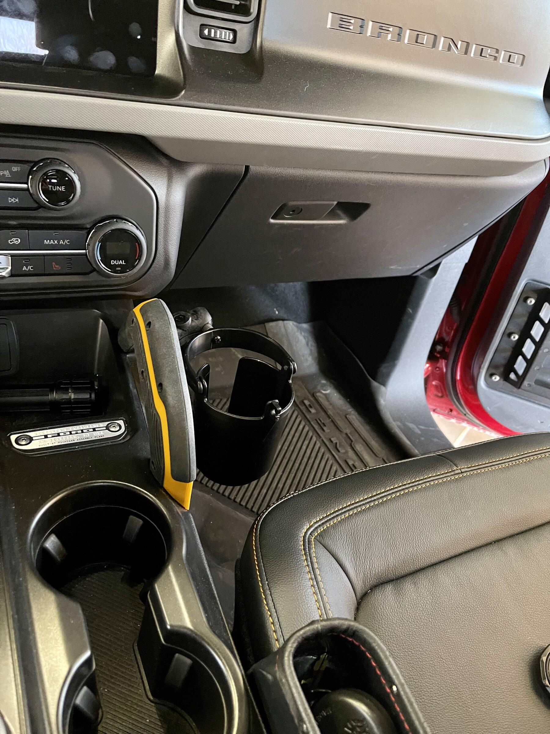 Ford Bronco Ram Mount drink / cup holder installed - PICS FullSizeRender