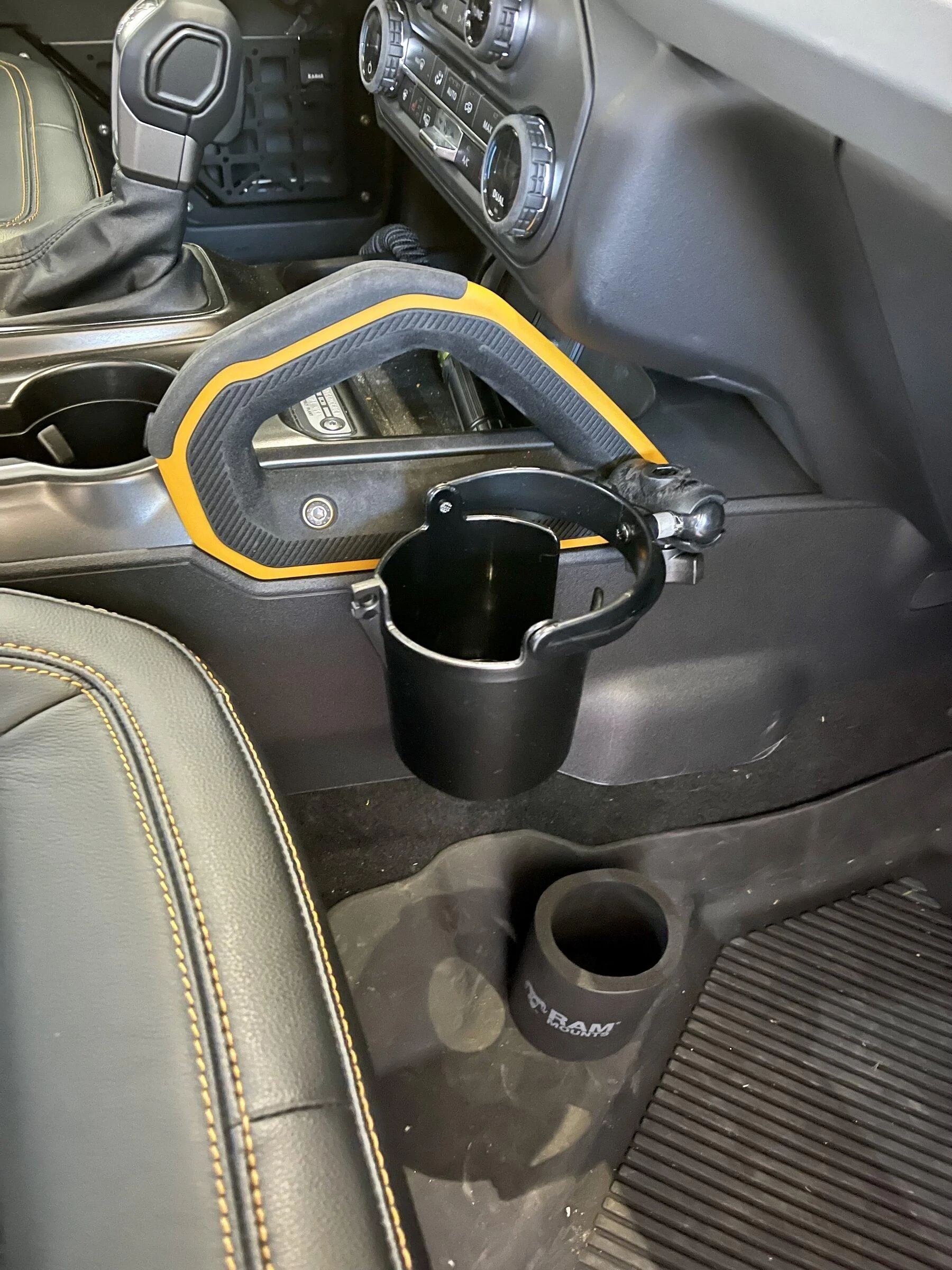 Ford Bronco Ram Mount drink / cup holder installed - PICS IMG_5044