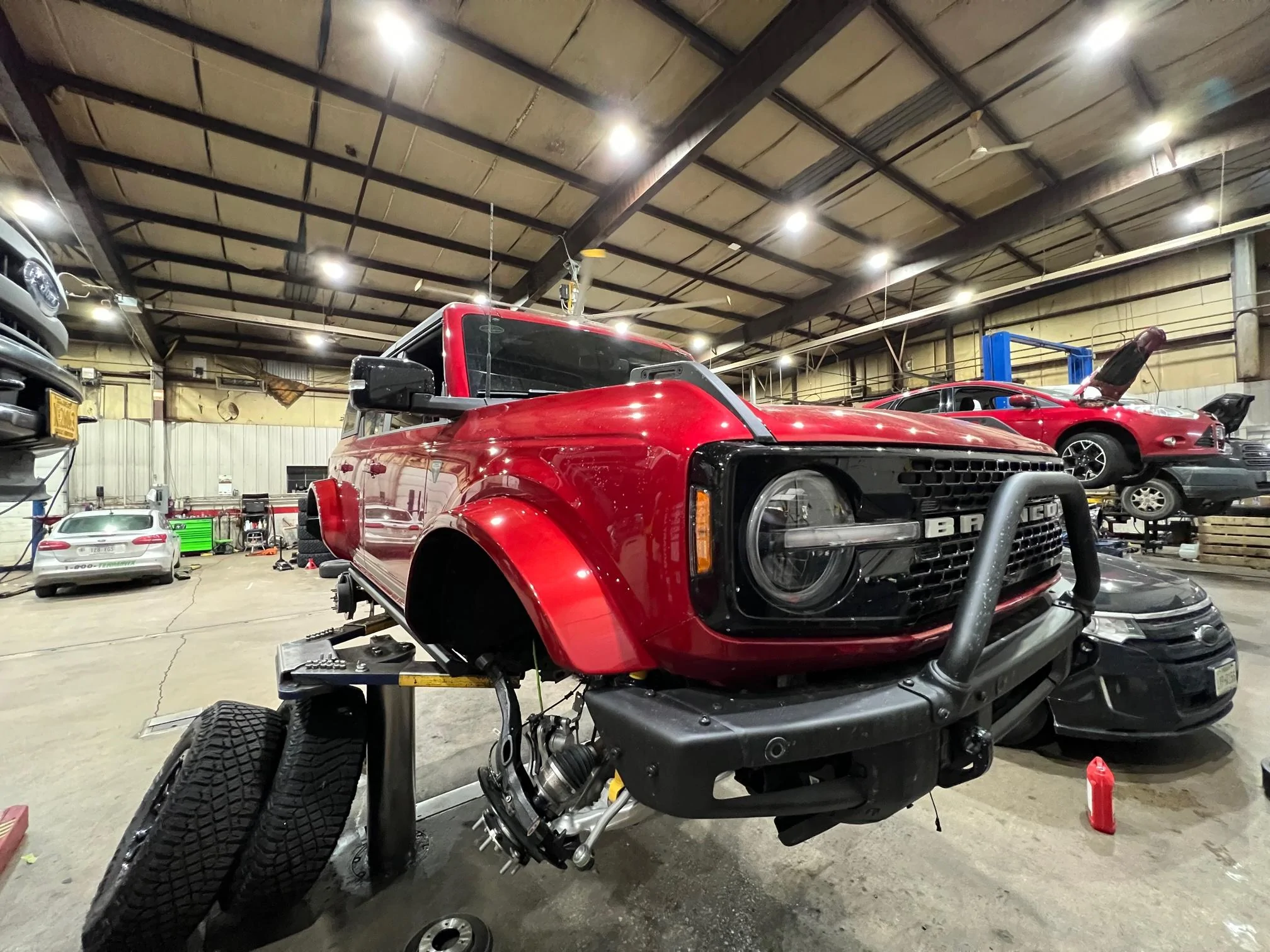 Ford Bronco 37" Tires on Rapid Red First Edition Bronco w/ Painted Flares IMG_9889