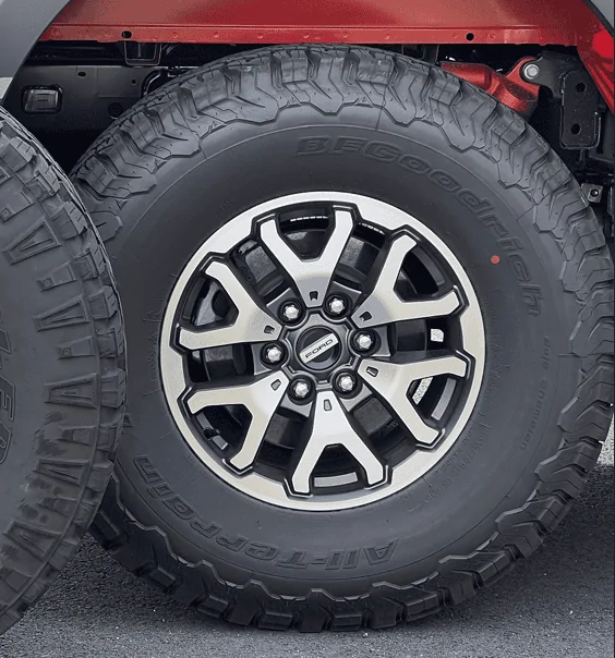 Ford Bronco 3 factory wheel options for 2022 Bronco Raptor (pics) 1643313335153