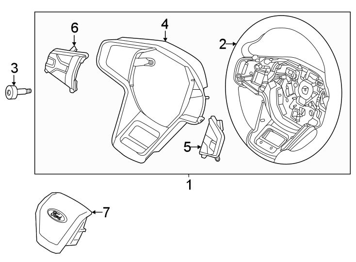 Ford Bronco Base steering wheel replacement? 1643415420071
