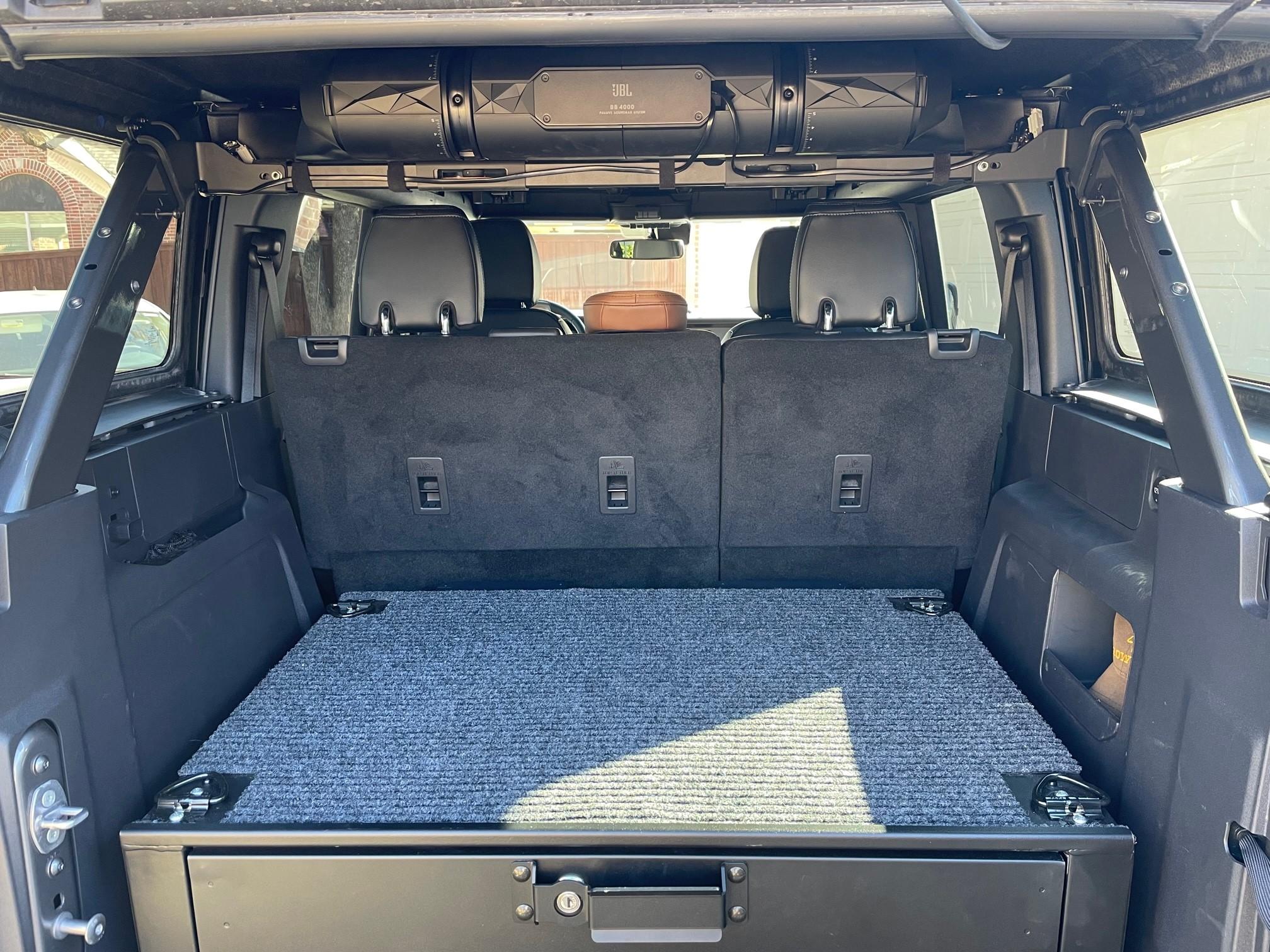Ford Bronco Cargo Security Drawer with Subs Rear sub 1
