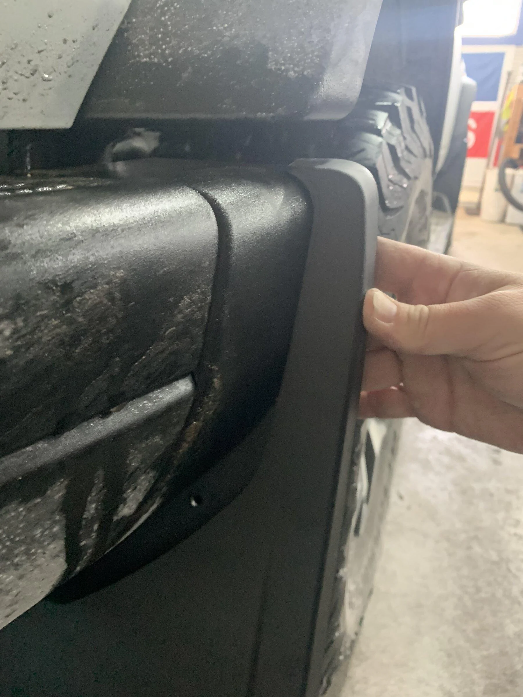 Ford Bronco More OEM Splash Guard installed details 7402ECDB-2212-4A76-BB92-4BC359D65AAC
