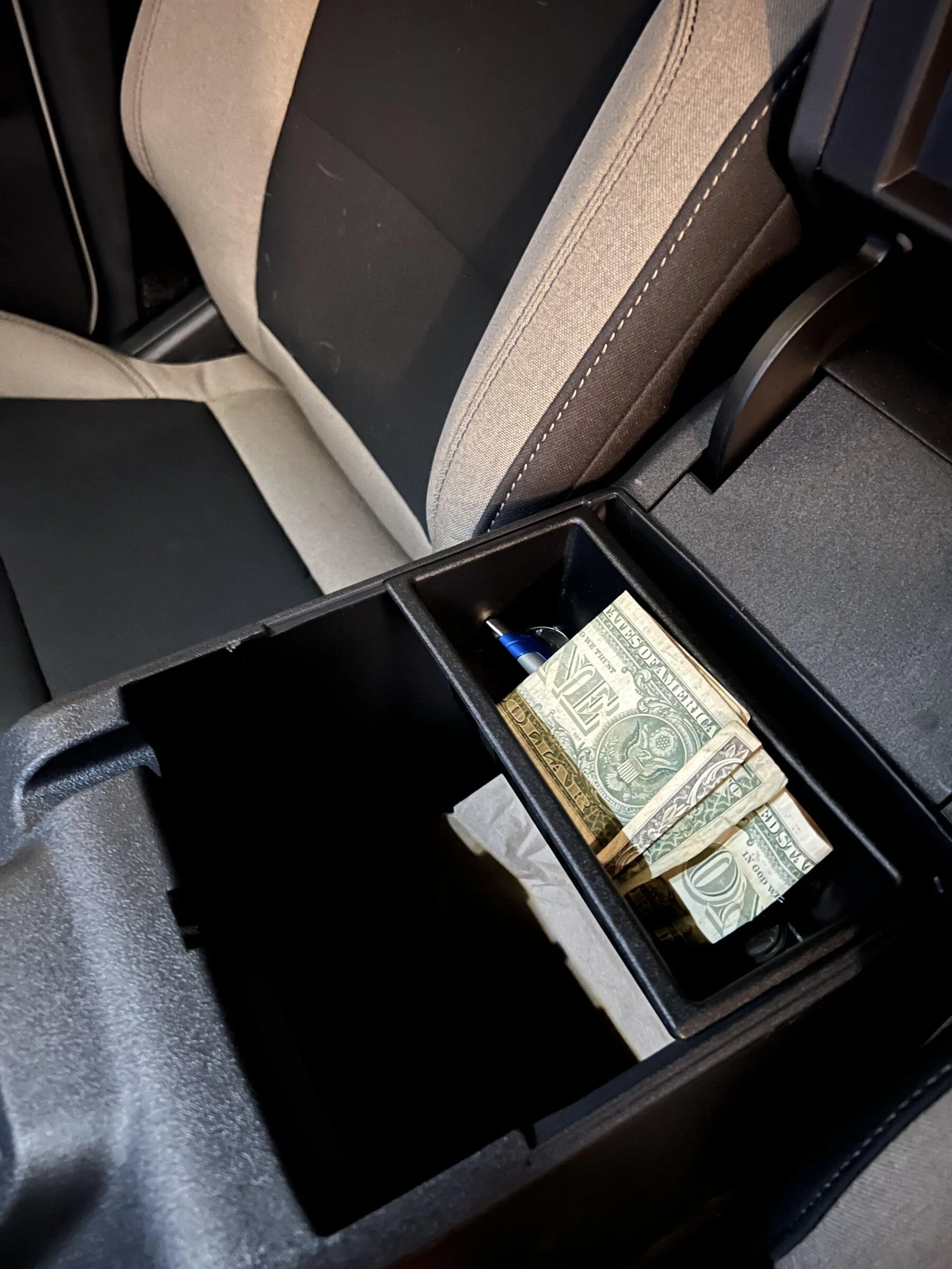 Ford Bronco Extra plastic bin taped inside console? A50A88CD-D577-42CF-8F9A-7DFDF0E306A2