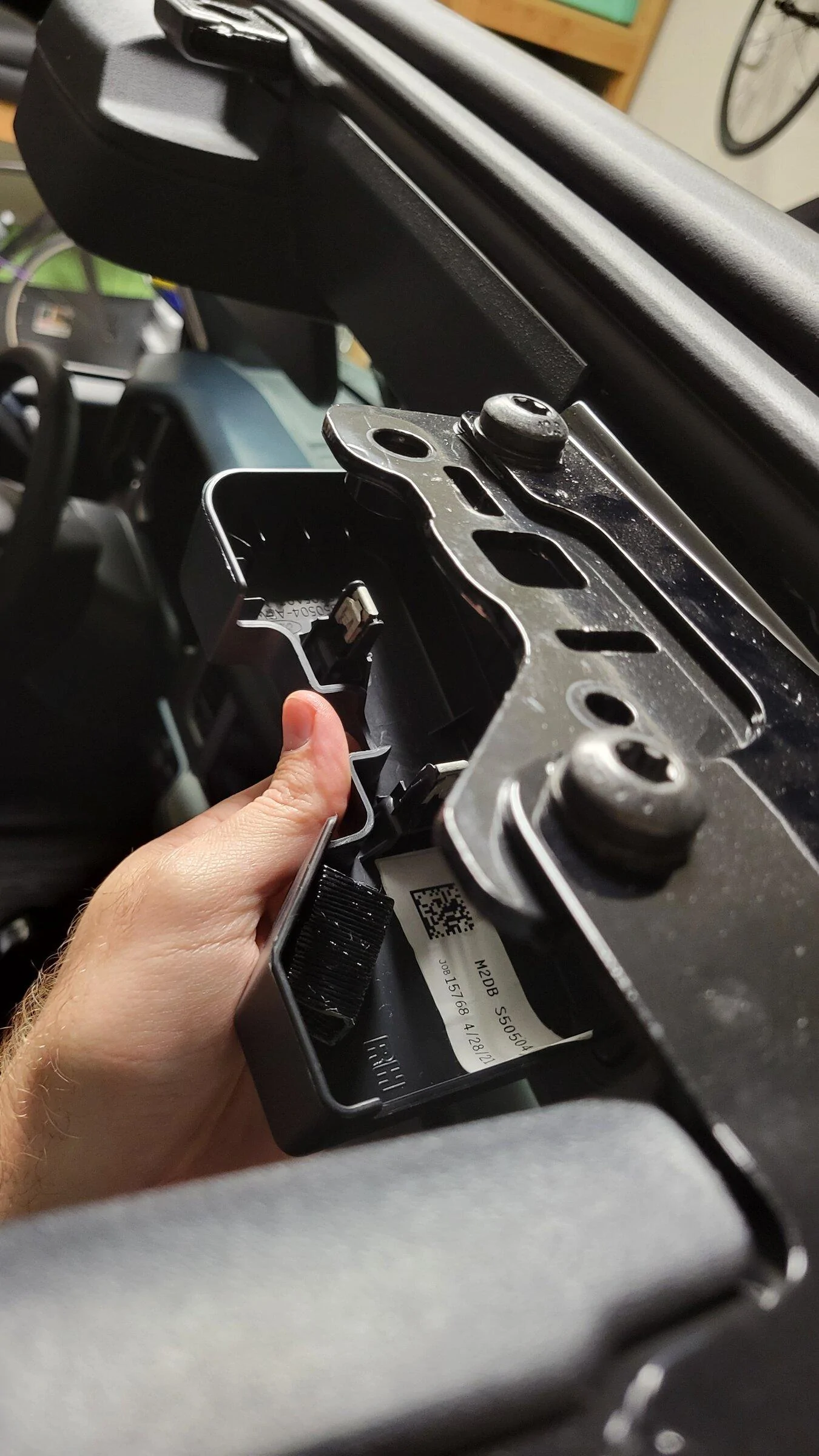 Ford Bronco Aux Upfitter Overhead Switches installed! - DIY writeup instructions & photos 20220130_195738