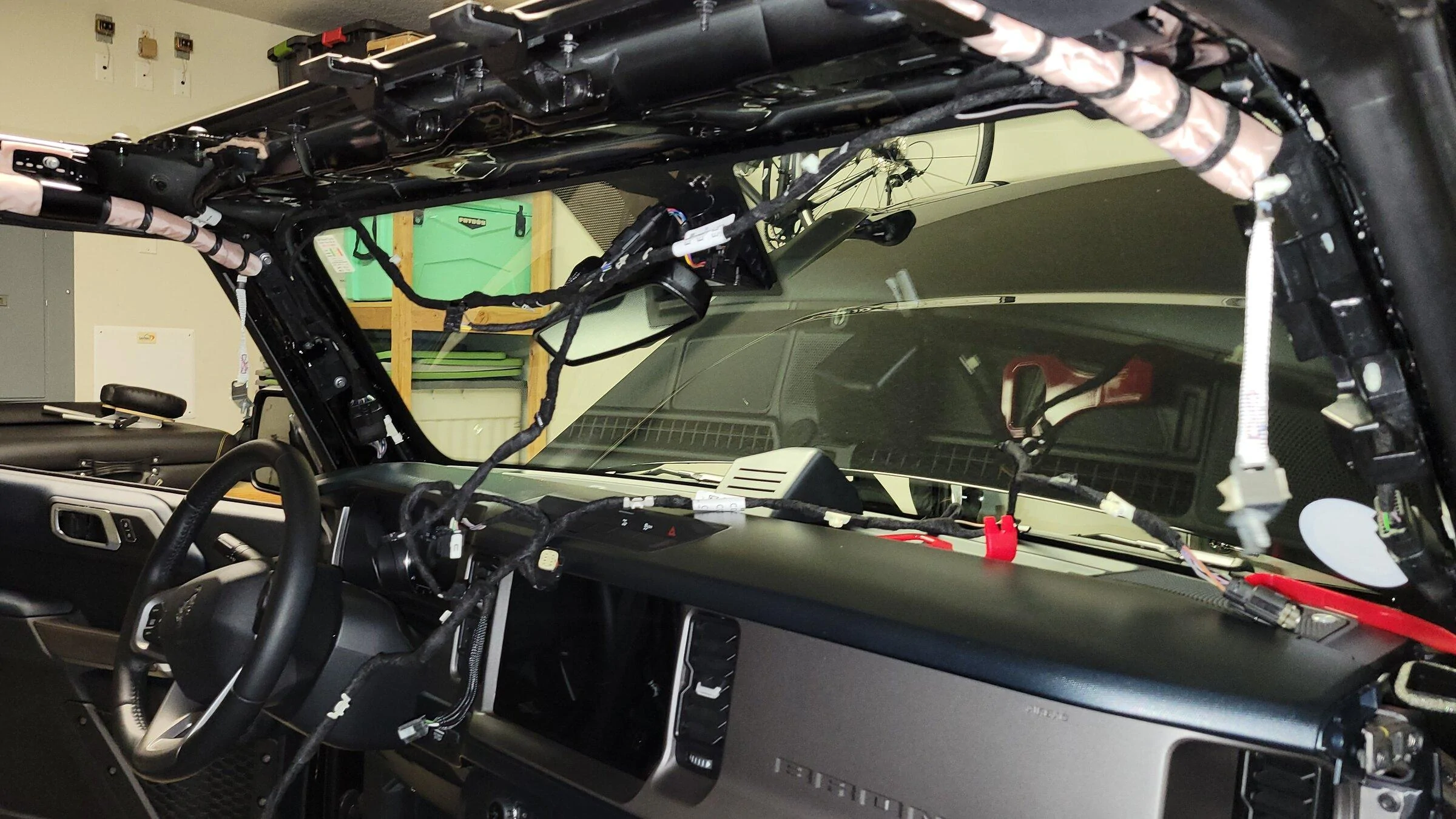 Ford Bronco Aux Upfitter Overhead Switches installed! - DIY writeup instructions & photos 20220130_213929