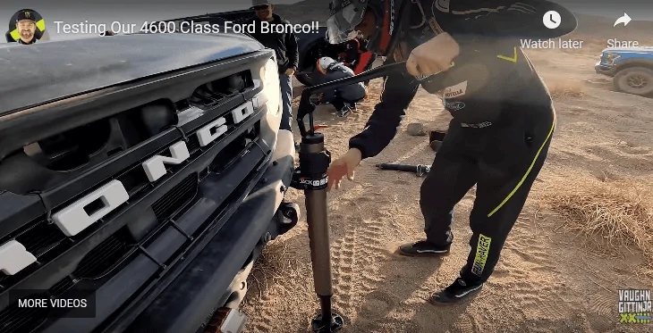 Ford Bronco Vaughn Gittin Jr. testing the 4600 Class Ford Bronco 1643649137759
