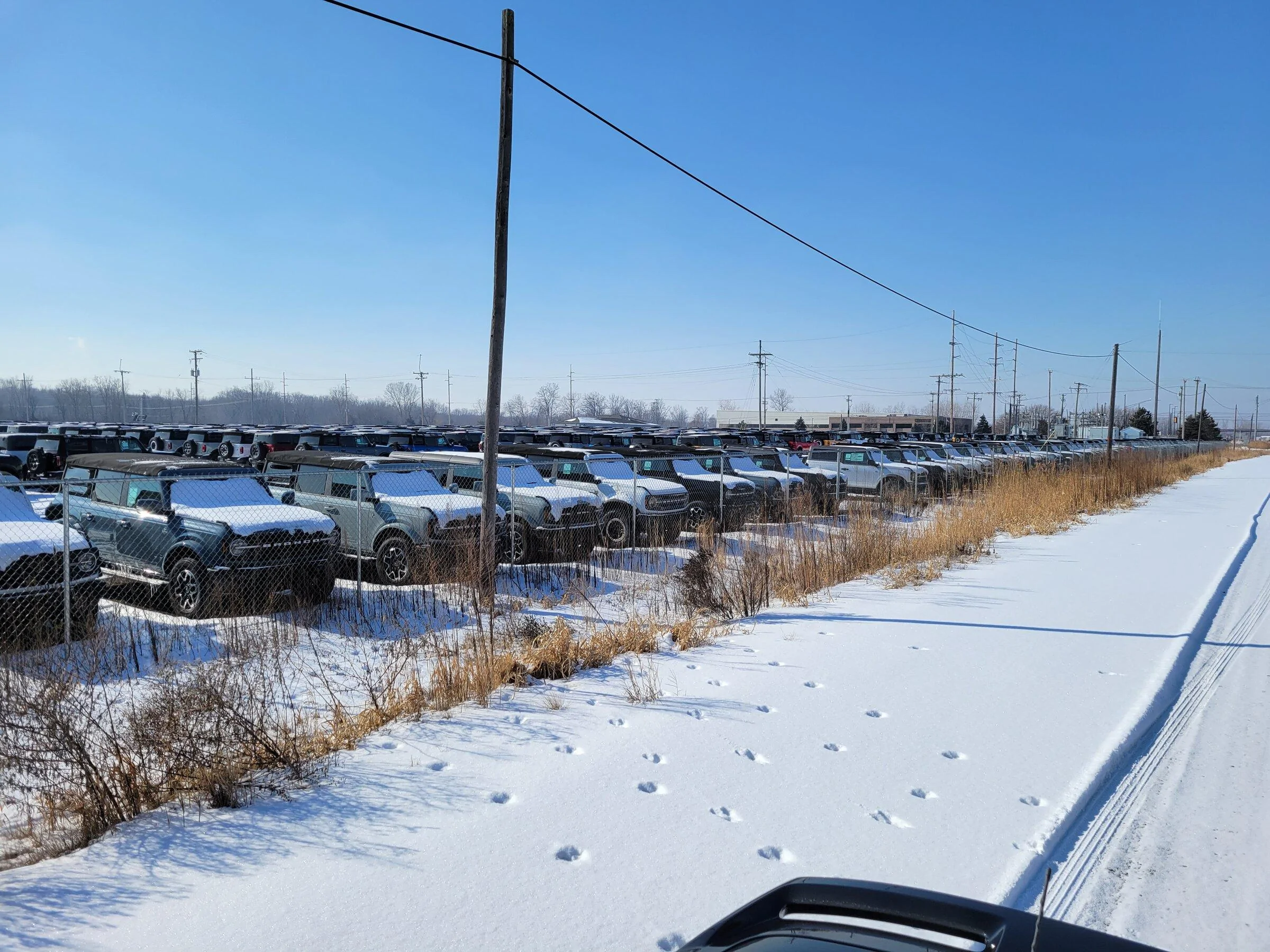 Ford Bronco Broncos galore spotted in holding yard bronc3