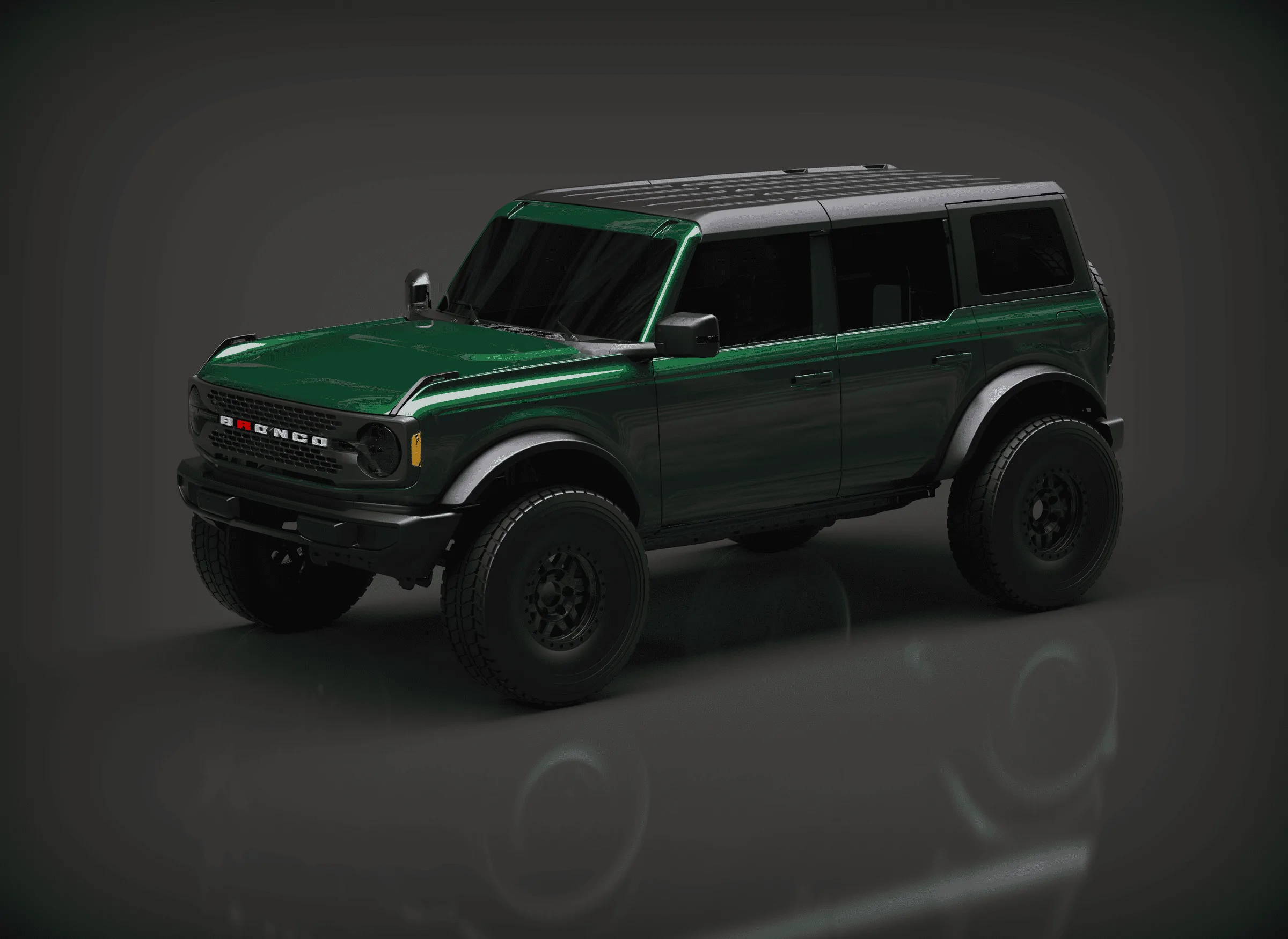 Ford Bronco 🛠 01/24/22 Build Week Group ADV_FORD BRONCO_4dr-Stock_Profile_Targa Top_Shadow Black_Eruption Green