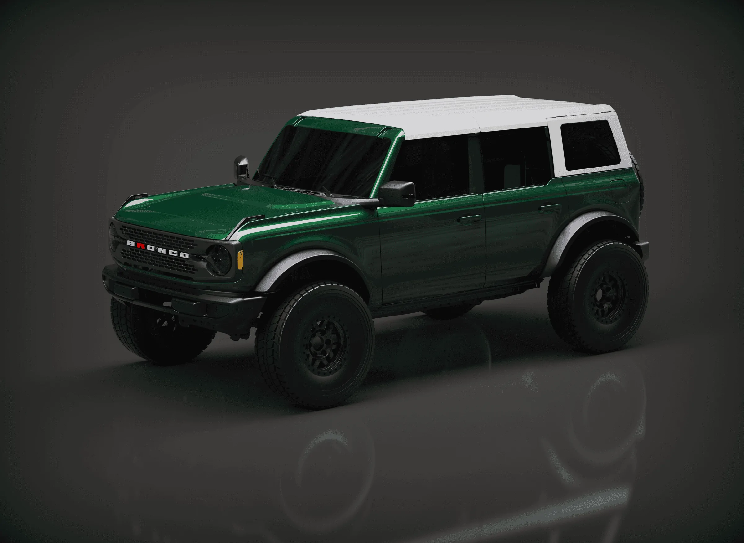 Ford Bronco 🛠 01/24/22 Build Week Group ADV_FORD BRONCO_4dr-Stock_Profile_Targa Top_Oxford White_Eruption Green