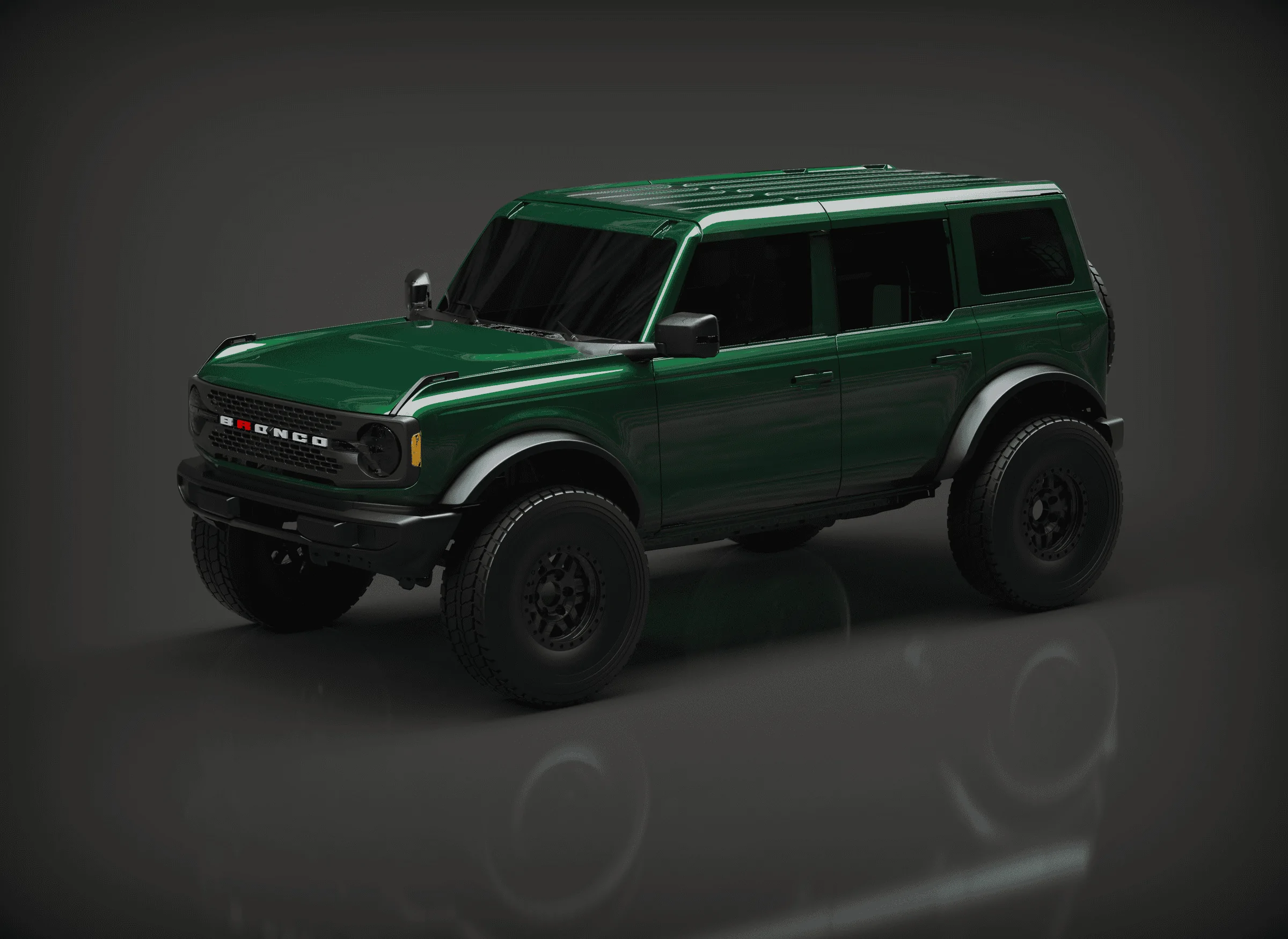 Ford Bronco 🛠 01/24/22 Build Week Group ADV_FORD BRONCO_4dr-Stock_Profile_Targa Top_Eruption Green